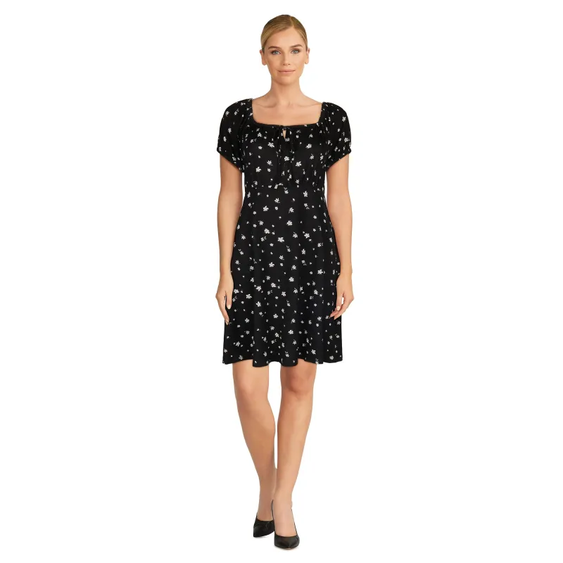 mySTYLE Women's Puff Sleeve Squareneck Dress sold by Giant Tiger