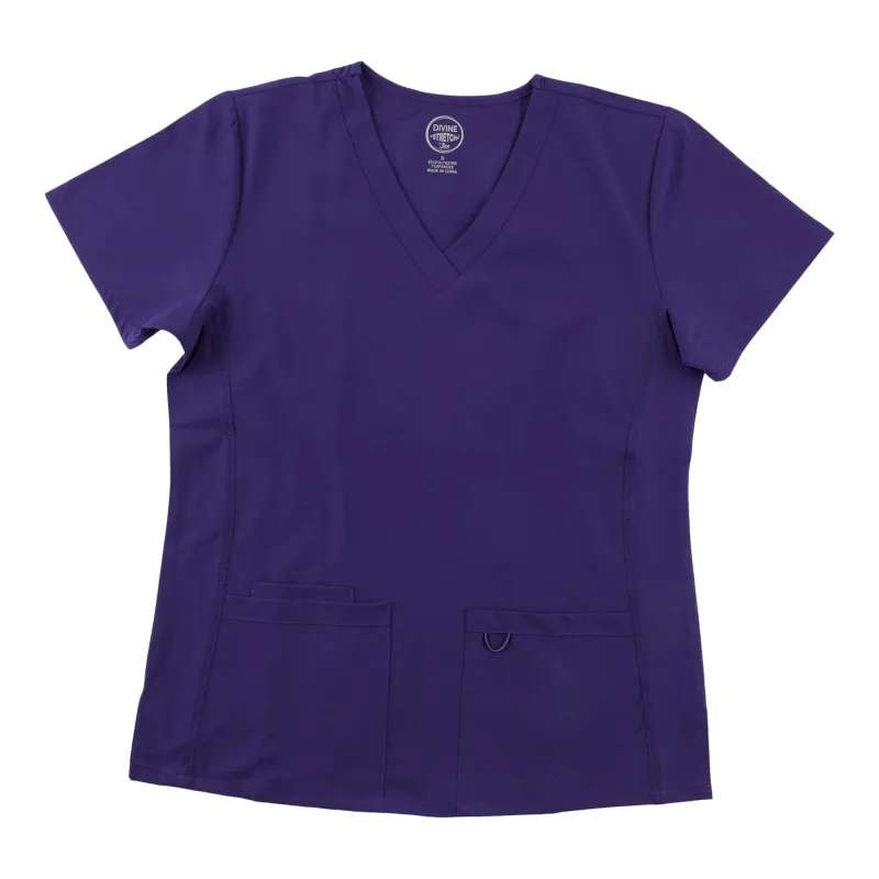 Women's Solid V-Neck Scrub Tops sold by Giant Tiger