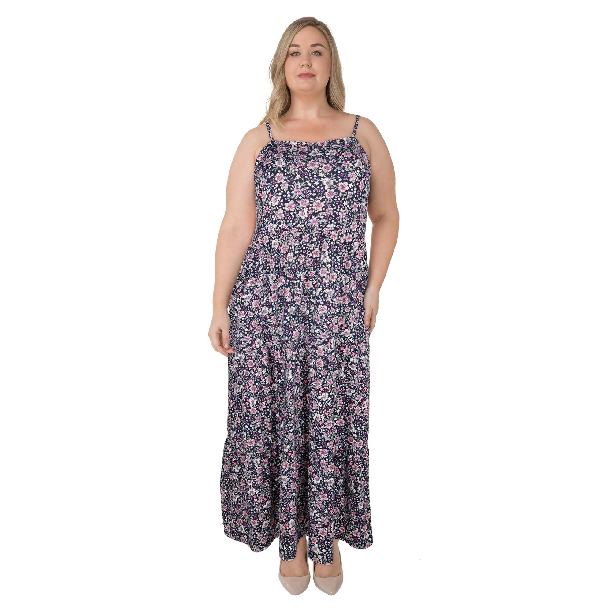 mySTYLE Women's Plus Printed Maxi Dress sold by Giant Tiger