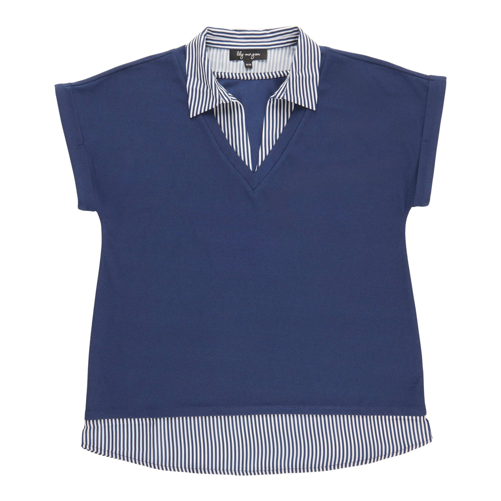 lily morgan Women's Short Sleeve Collared Top sold by Giant Tiger product image thumbnail 3