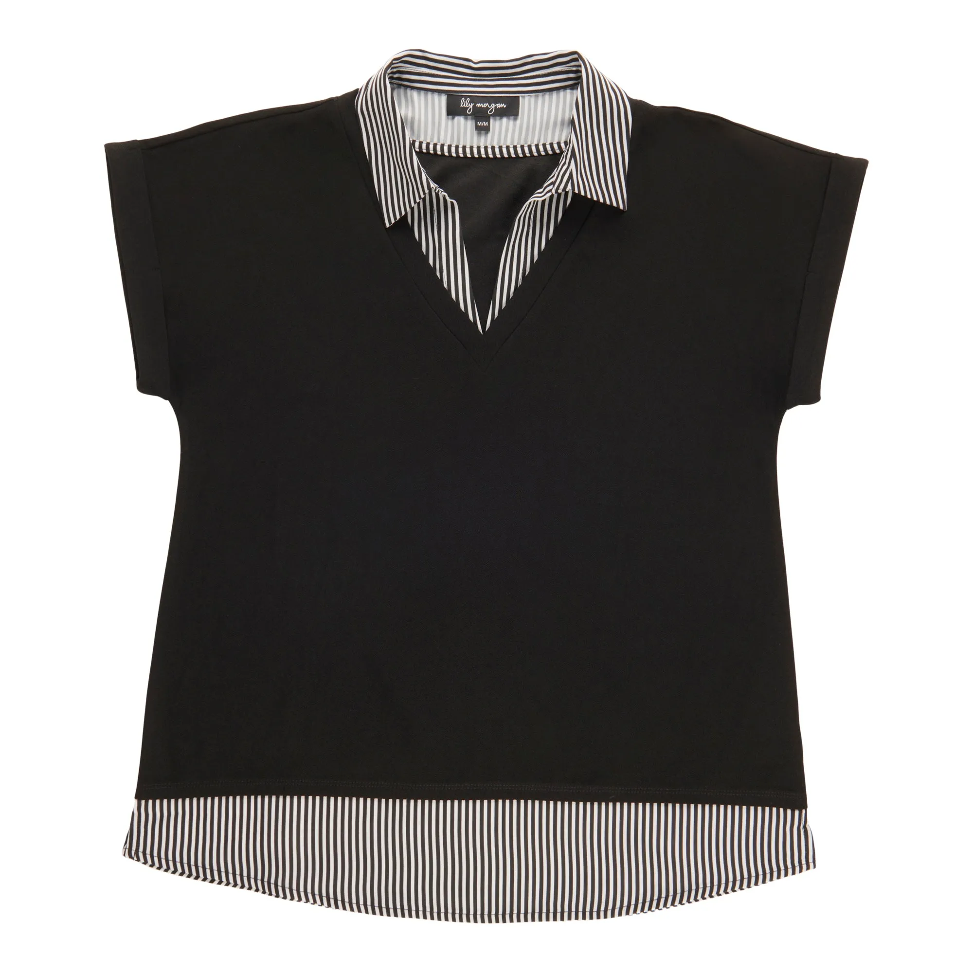 lily morgan Women's Short Sleeve Collared Top sold by Giant Tiger product image thumbnail 2