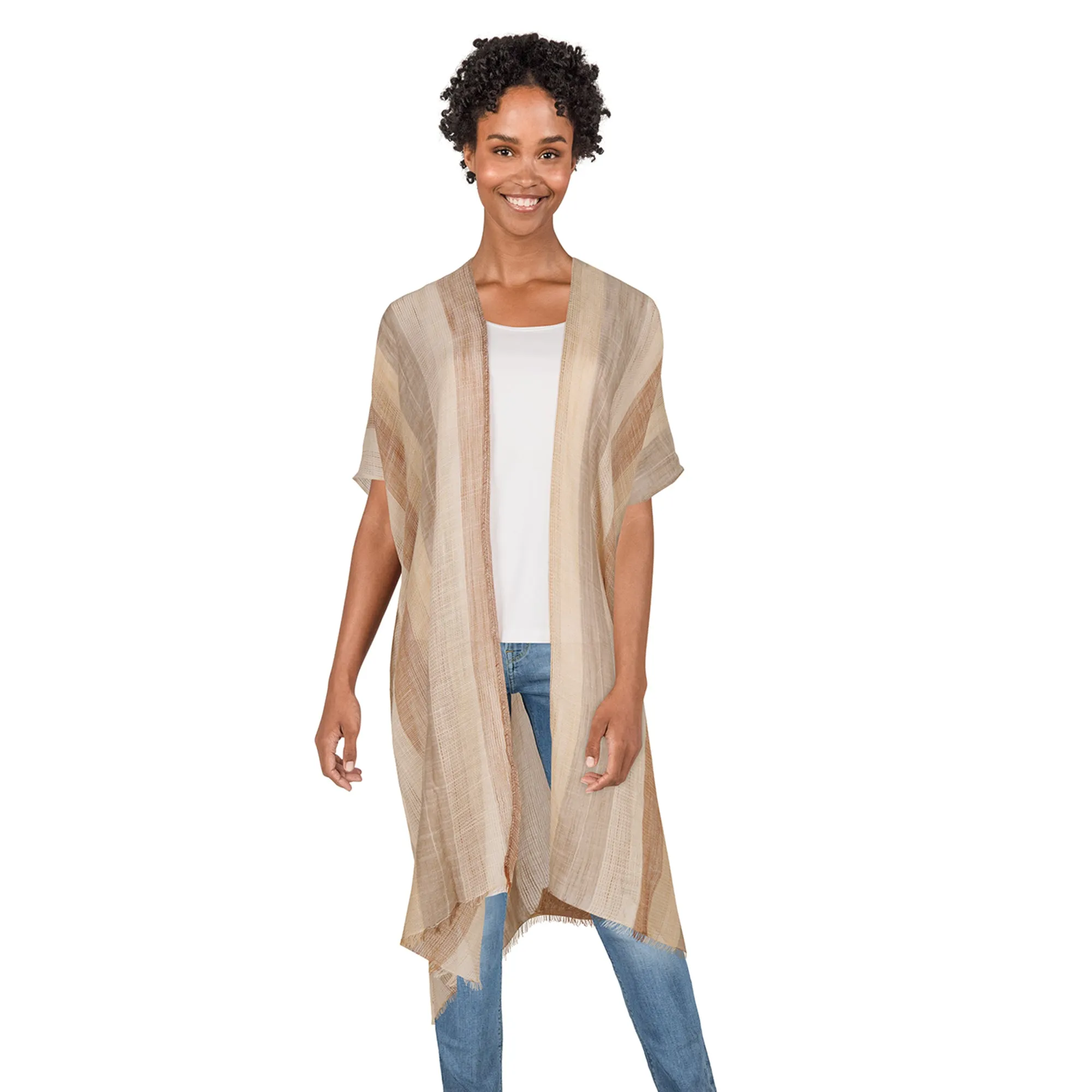 Women's Striped Ruana sold by Giant Tiger