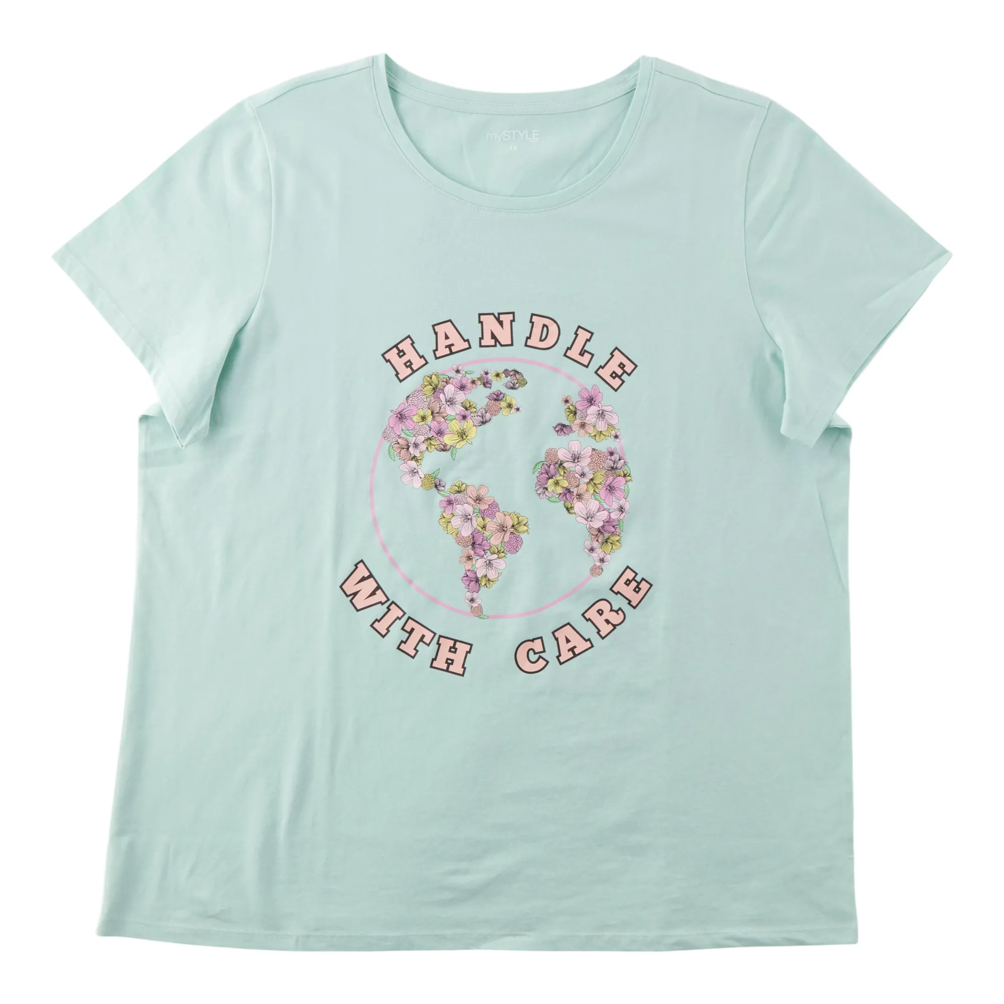 mySTYLE Women's Plus Floral Screen Tee sold by Giant Tiger product image thumbnail 2