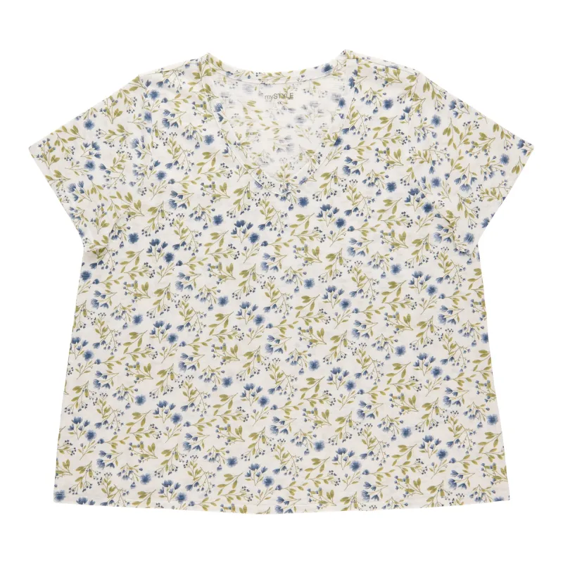 mySTYLE Women's Plus V-Neck Tee sold by Giant Tiger