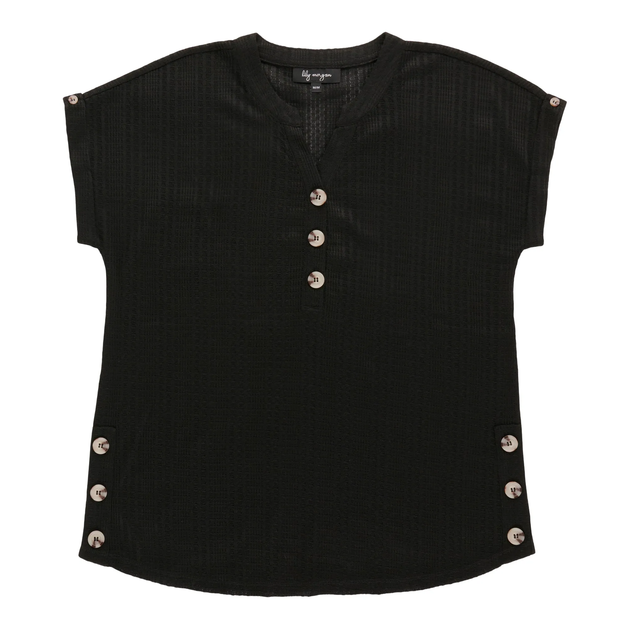 lily morgan Women's Top with Horn Buttons sold by Giant Tiger