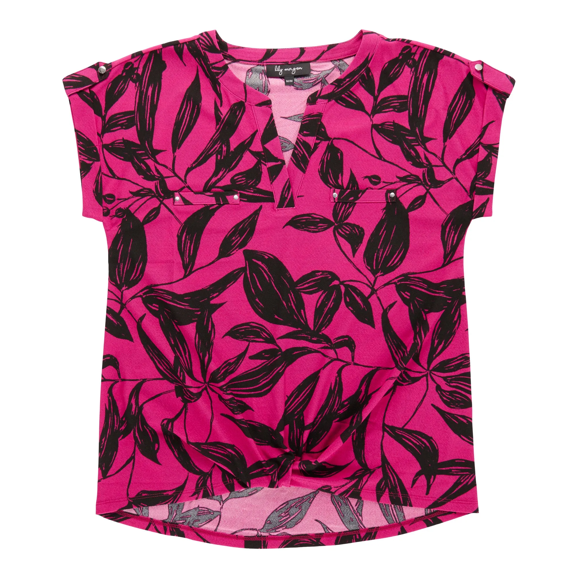 lily morgan Women's Short Sleeve V-Neck Top sold by Giant Tiger product image thumbnail 4