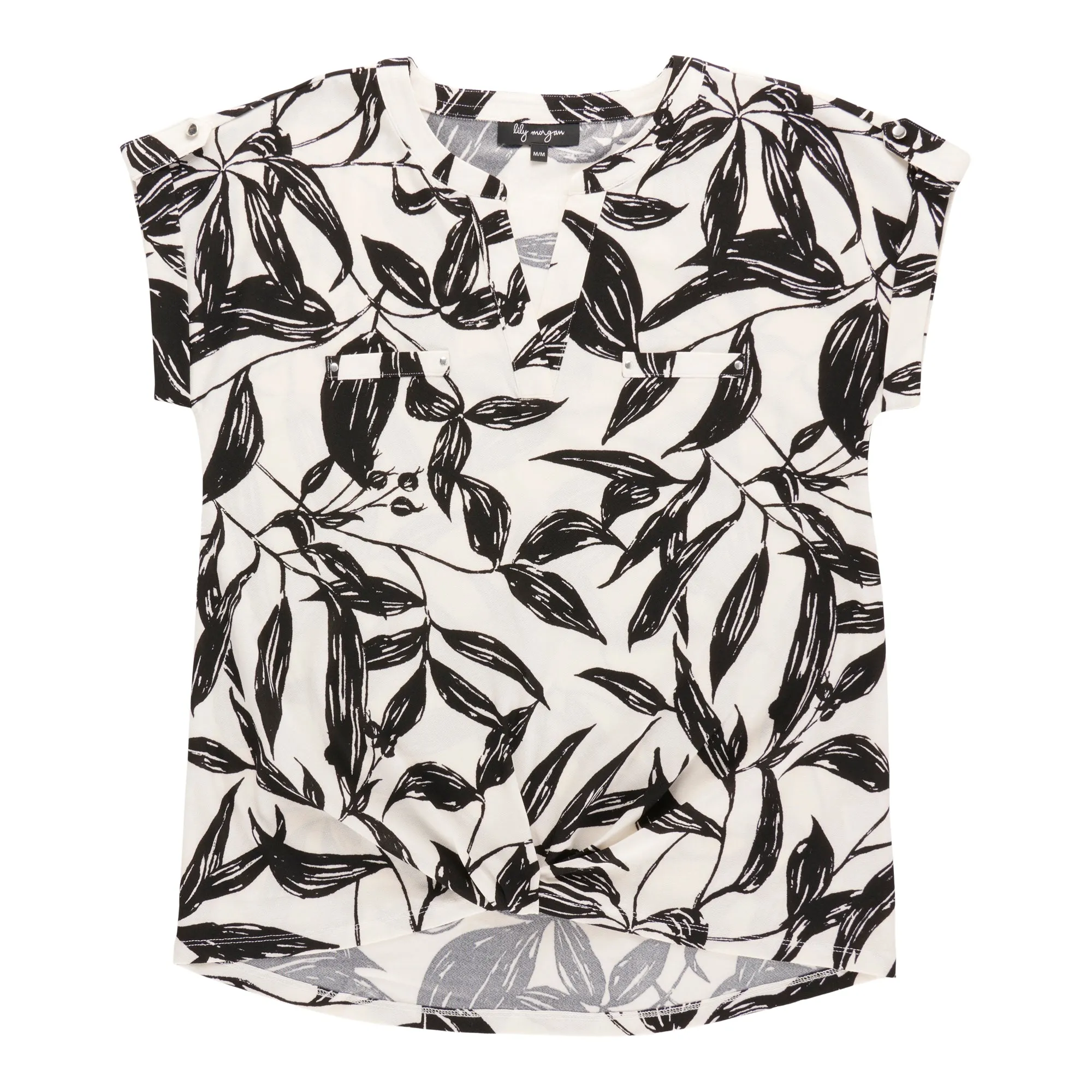 lily morgan Women's Short Sleeve V-Neck Top sold by Giant Tiger product image thumbnail 3