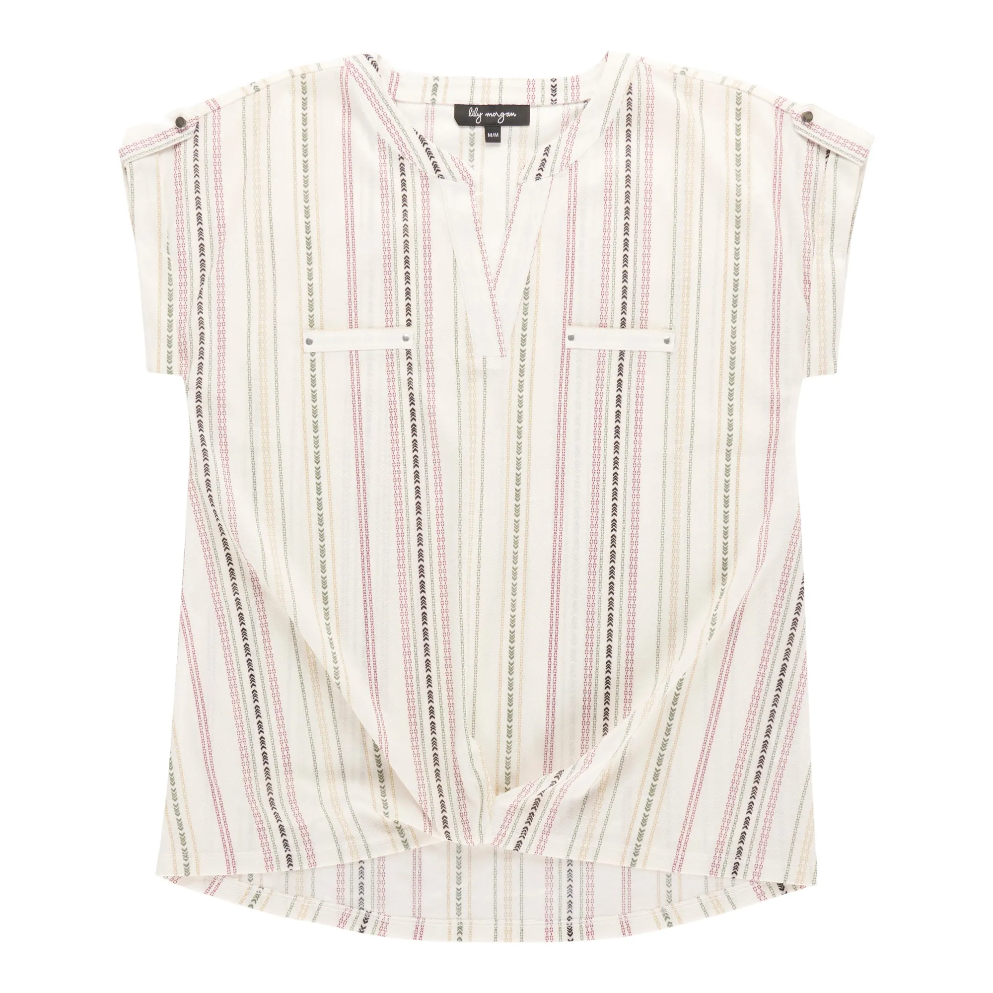 lily morgan Women's Short Sleeve V-Neck Top sold by Giant Tiger product image thumbnail 2