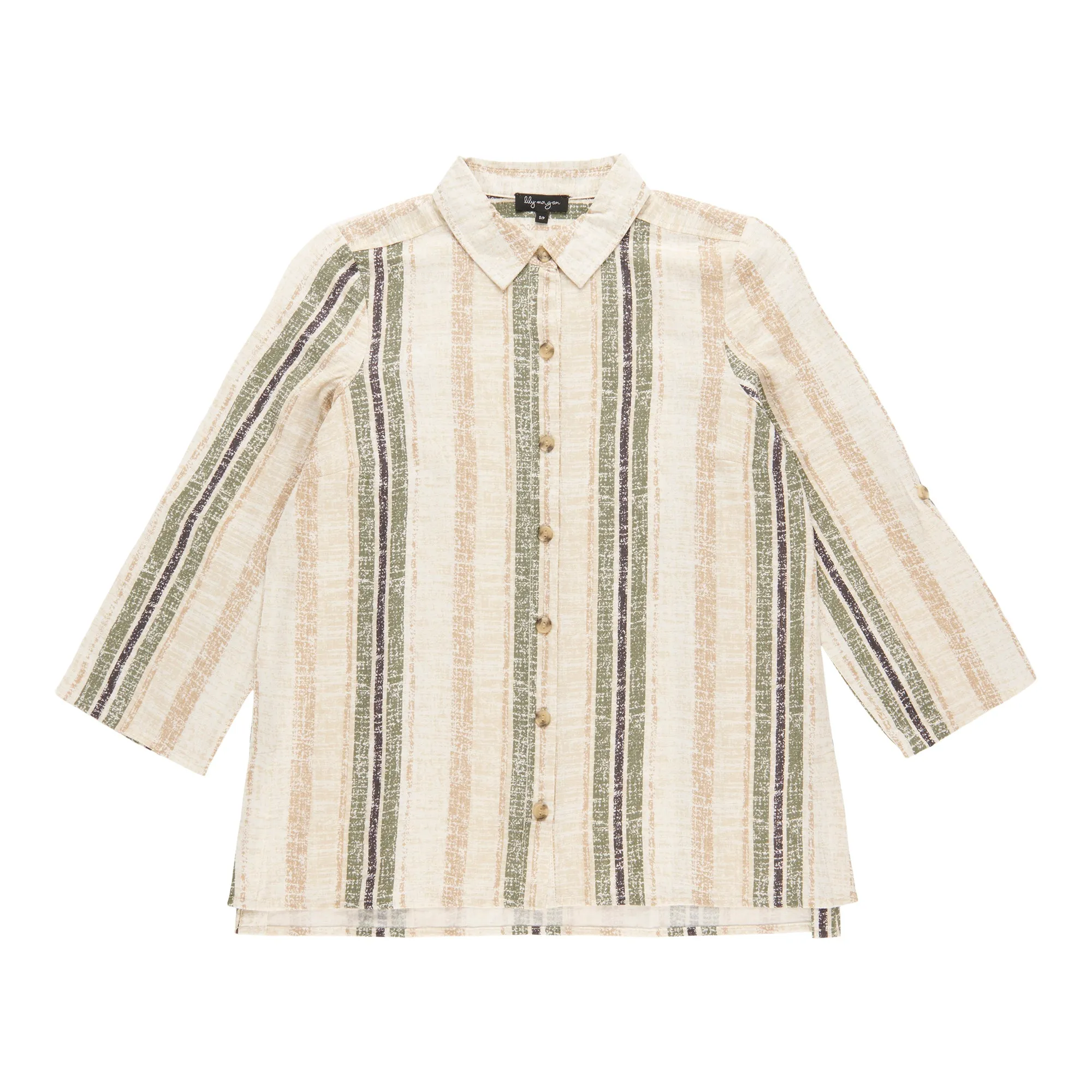 lily morgan Women's Silky Linen Blouse sold by Giant Tiger product image thumbnail 3