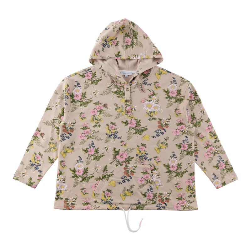 mySTYLE Women's Plus Long Sleeve Button Hoodie sold by Giant Tiger