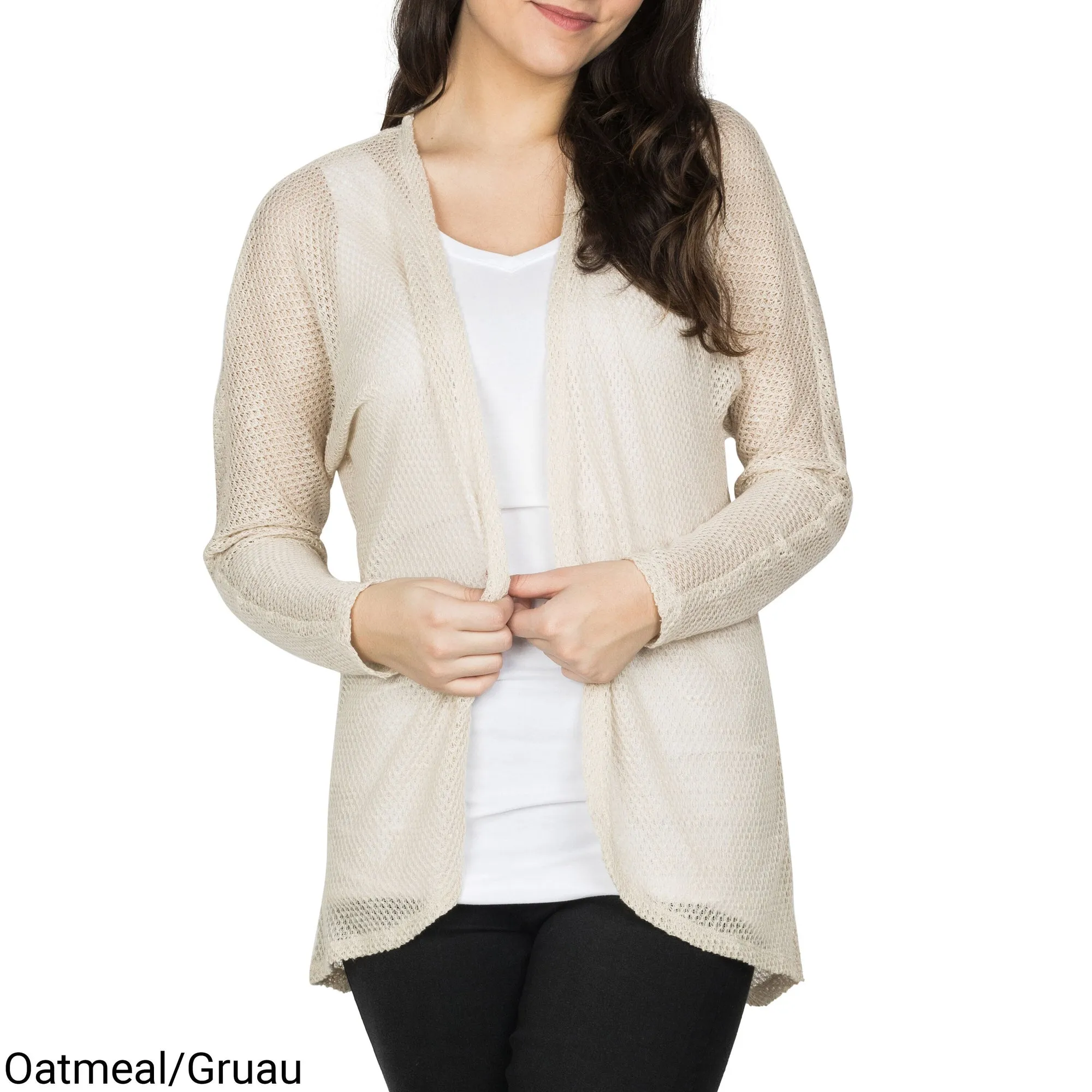 mySTYLE Women's Open Front Crochet Trim Cardigan sold by Giant Tiger product image thumbnail 3