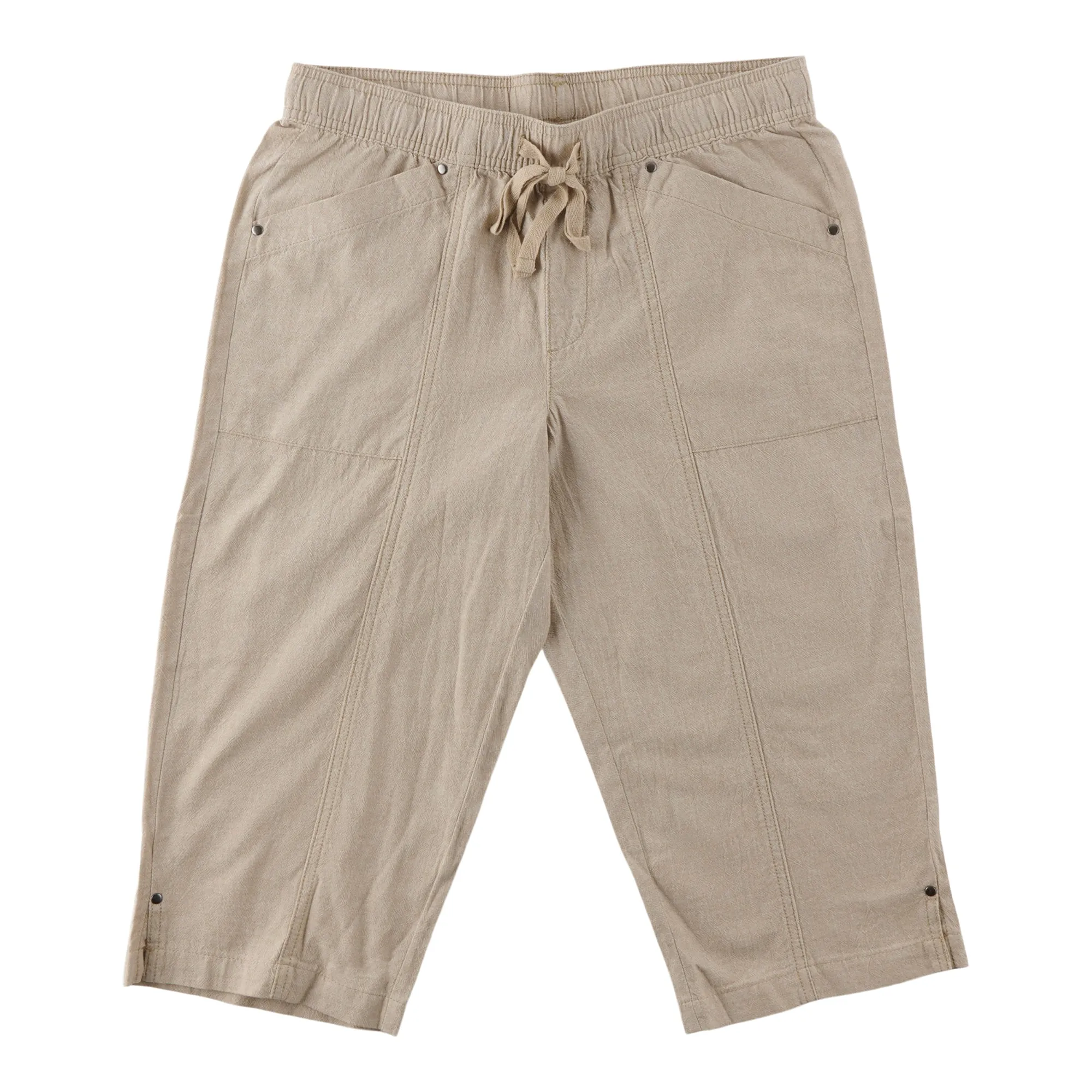 Classic Editions Women's Petite Cotton Crinkle Capris sold by Giant Tiger product image thumbnail 2