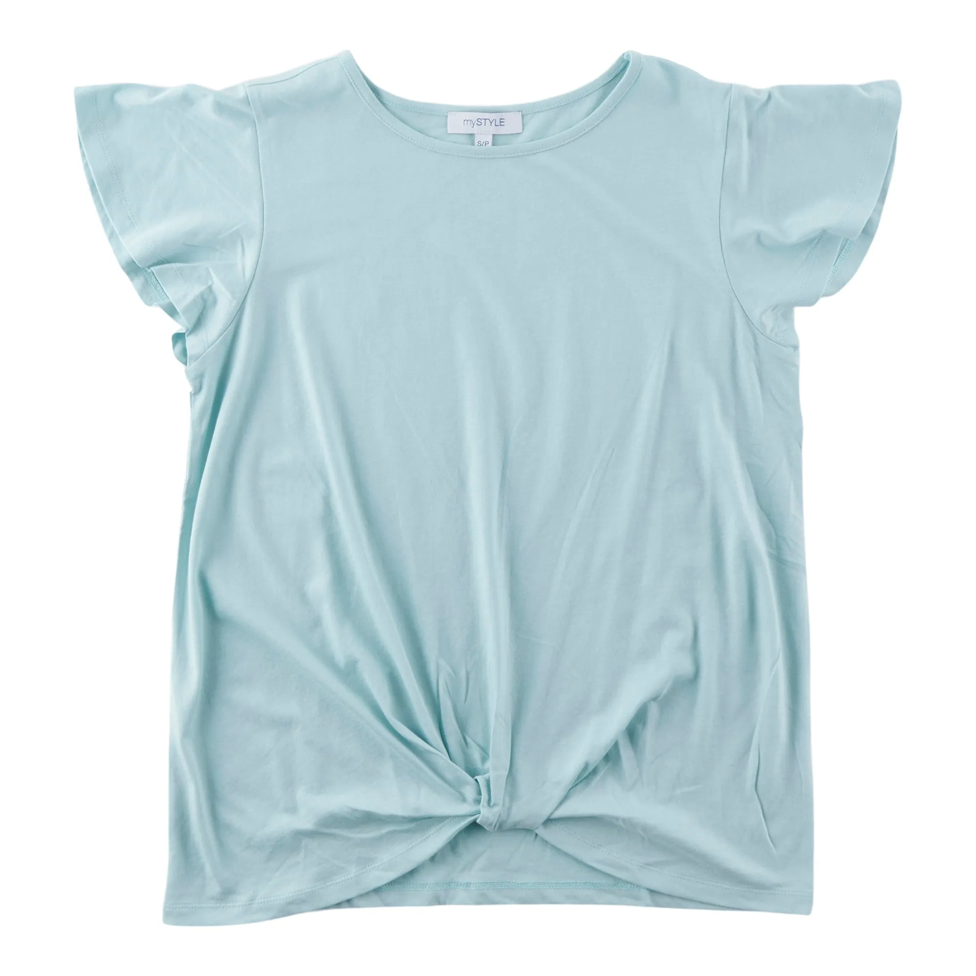 mySTYLE Women's Twist Front Ruffle Tee sold by Giant Tiger product image thumbnail 2