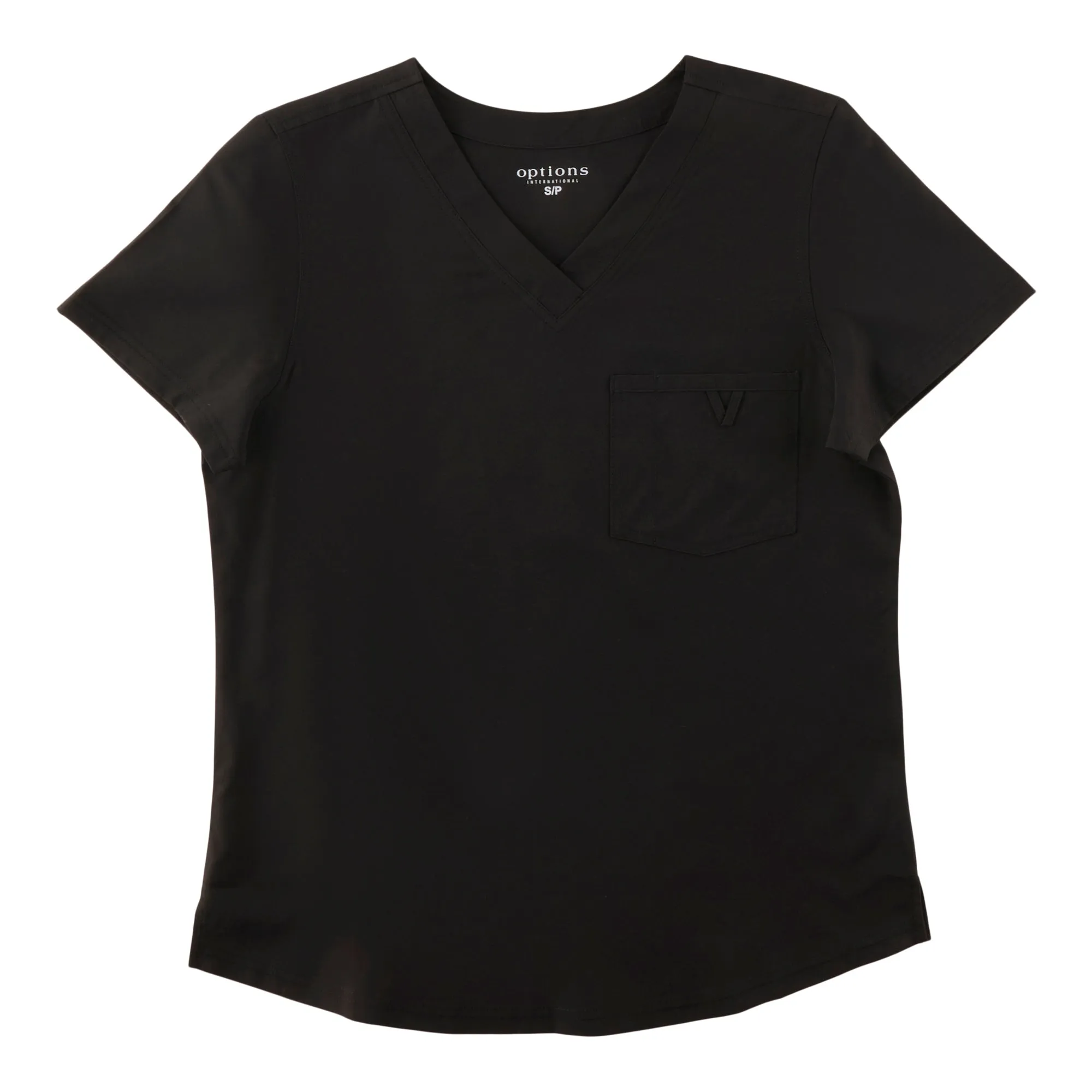 Options Women's Black V-Neck Scrub Top sold by Giant Tiger