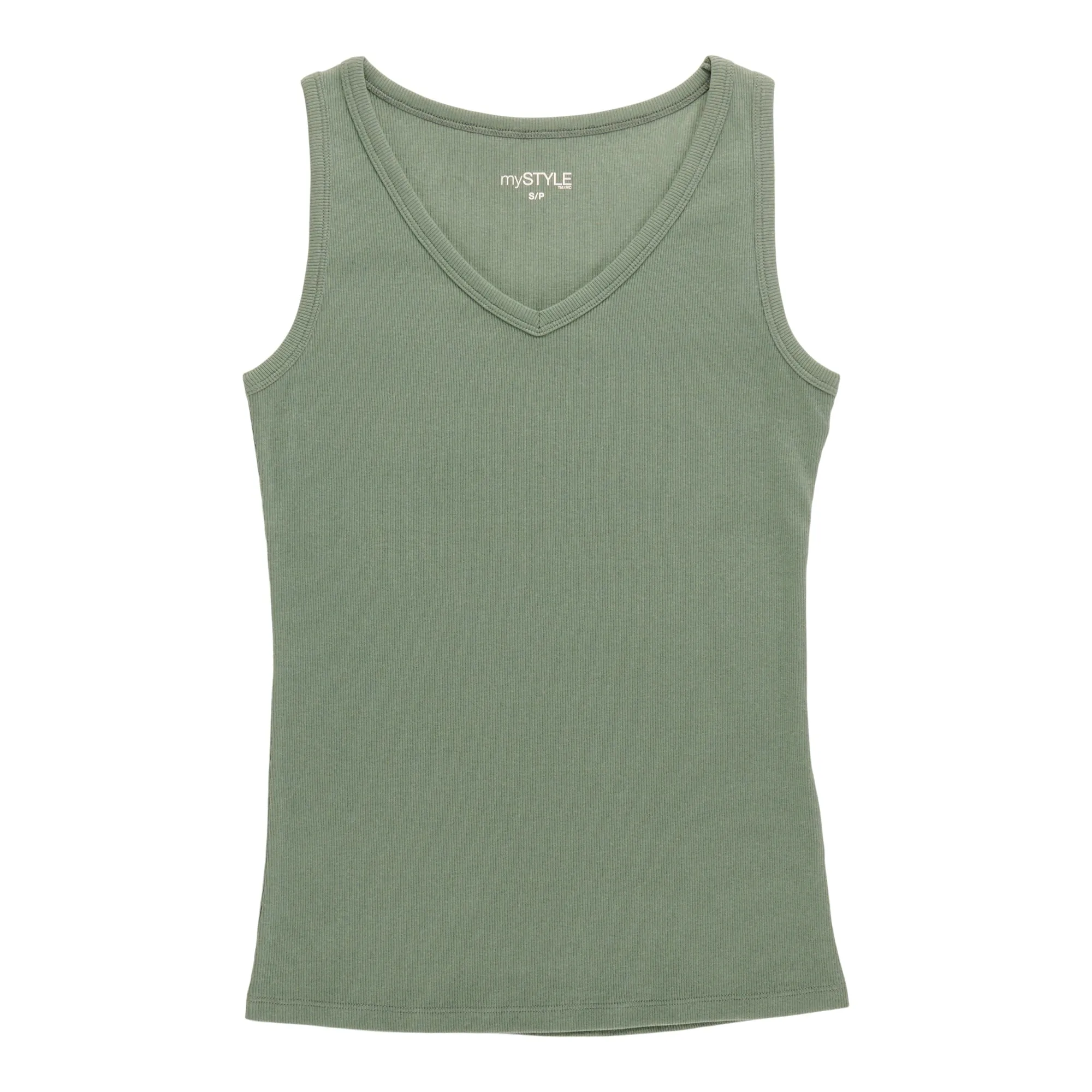 mySTYLE Women's V-Neck Ribbed Tank Top sold by Giant Tiger product image thumbnail 3