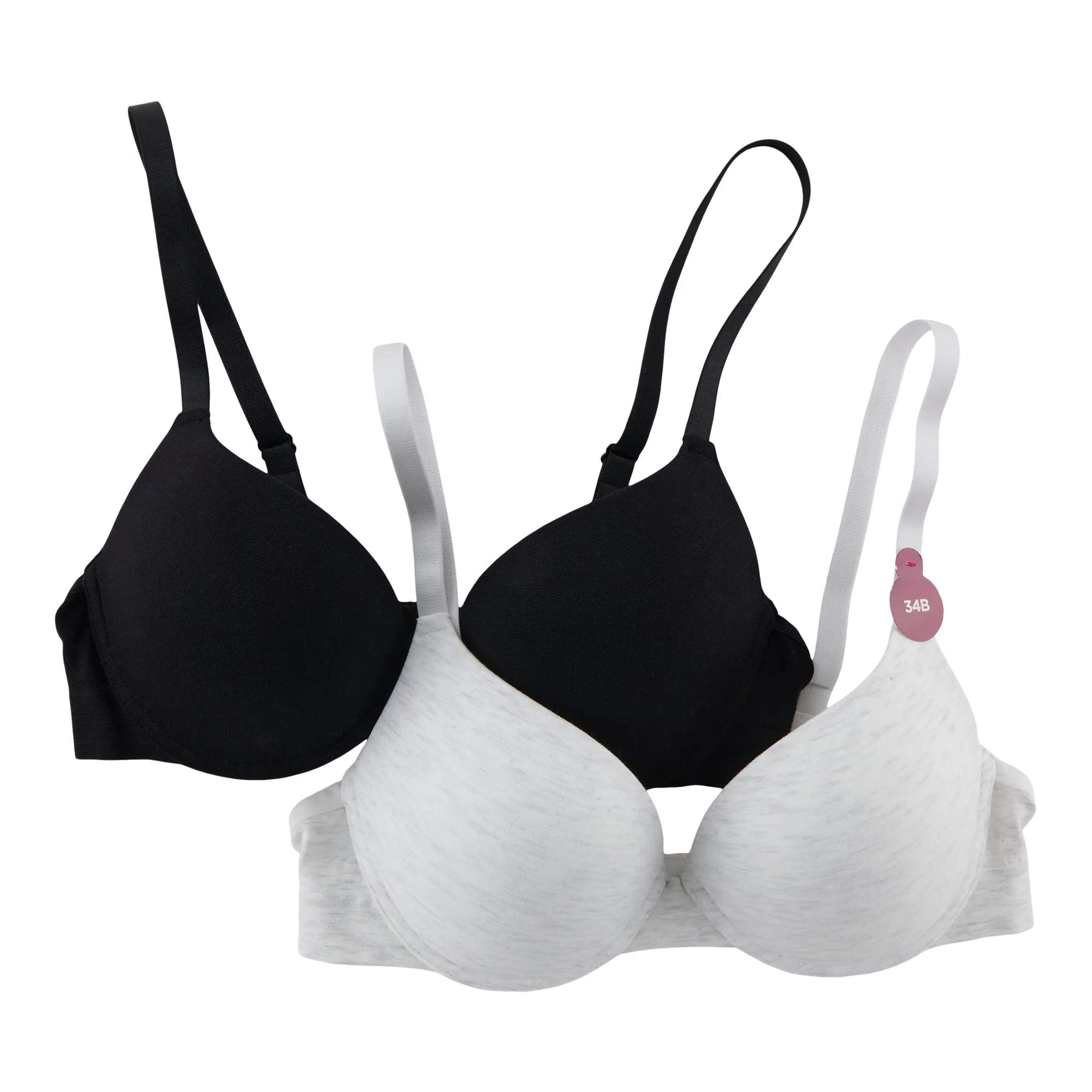 Carisma Women's Heather T-Shirt Bras, 2-Pack sold by Giant Tiger