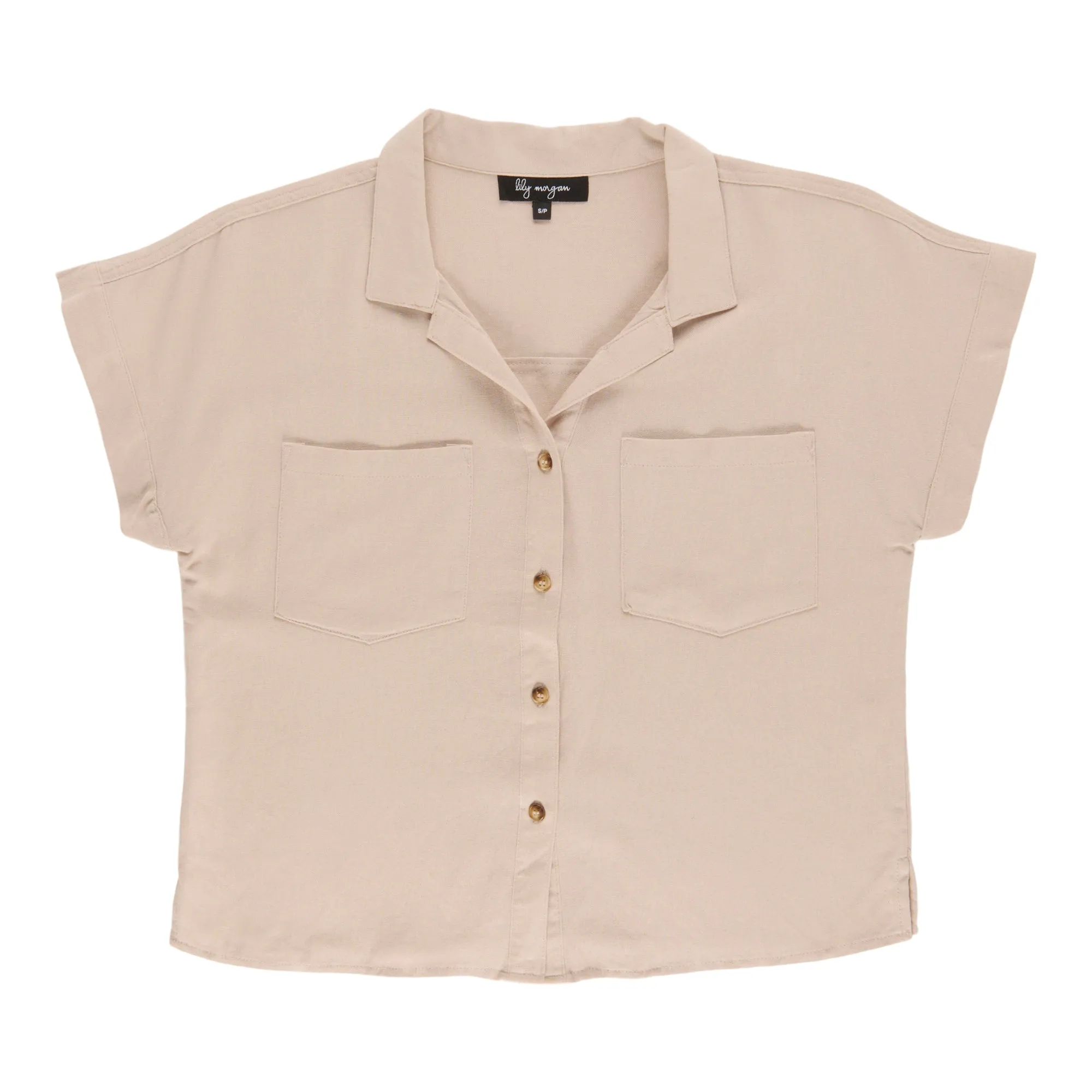 lily morgan Women's Linen Collared Blouse sold by Giant Tiger product image thumbnail 3