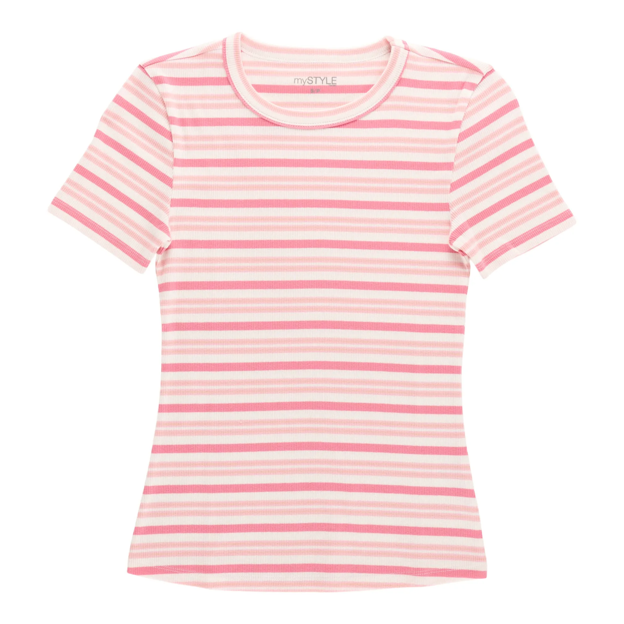 mySTYLE Women's Striped Ribbed Tee sold by Giant Tiger product image thumbnail 2