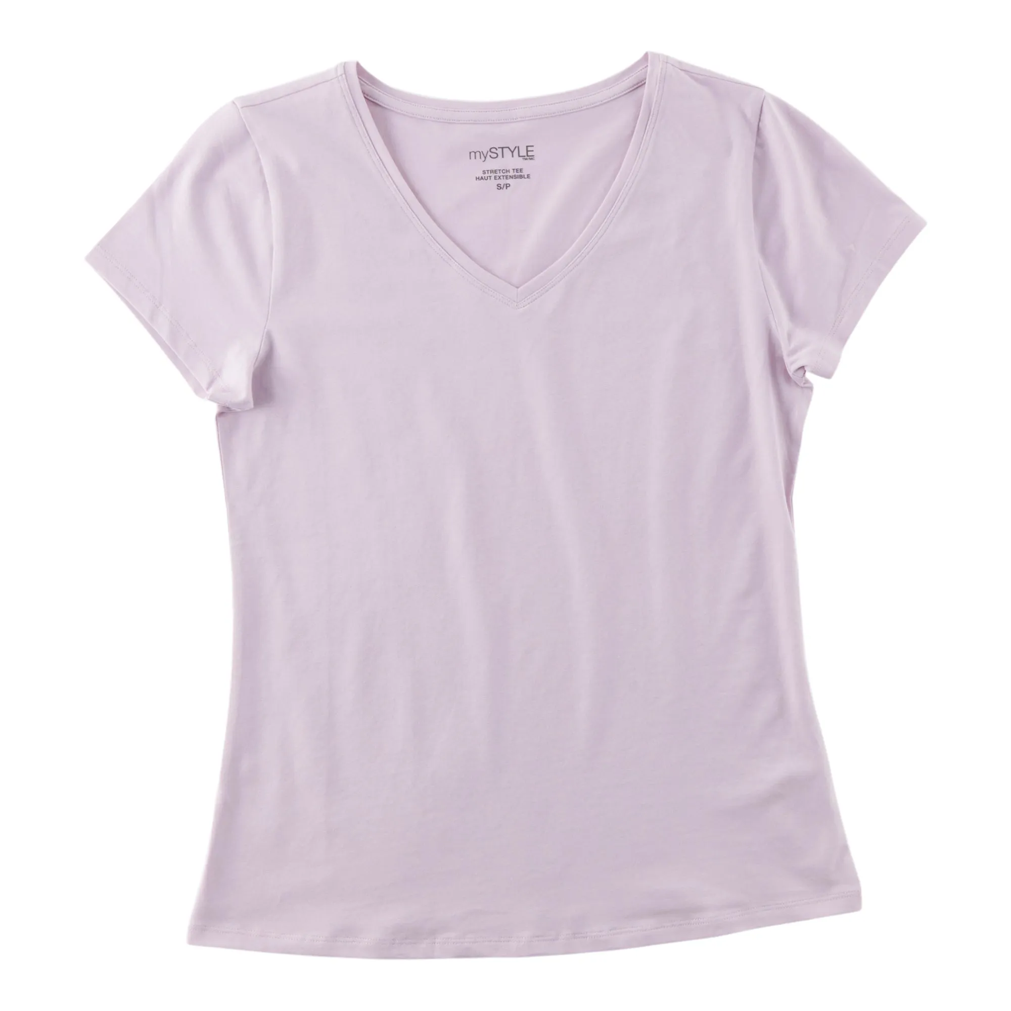 mySTYLE Women's V-Neck Short Sleeve Tee sold by Giant Tiger product image thumbnail 3
