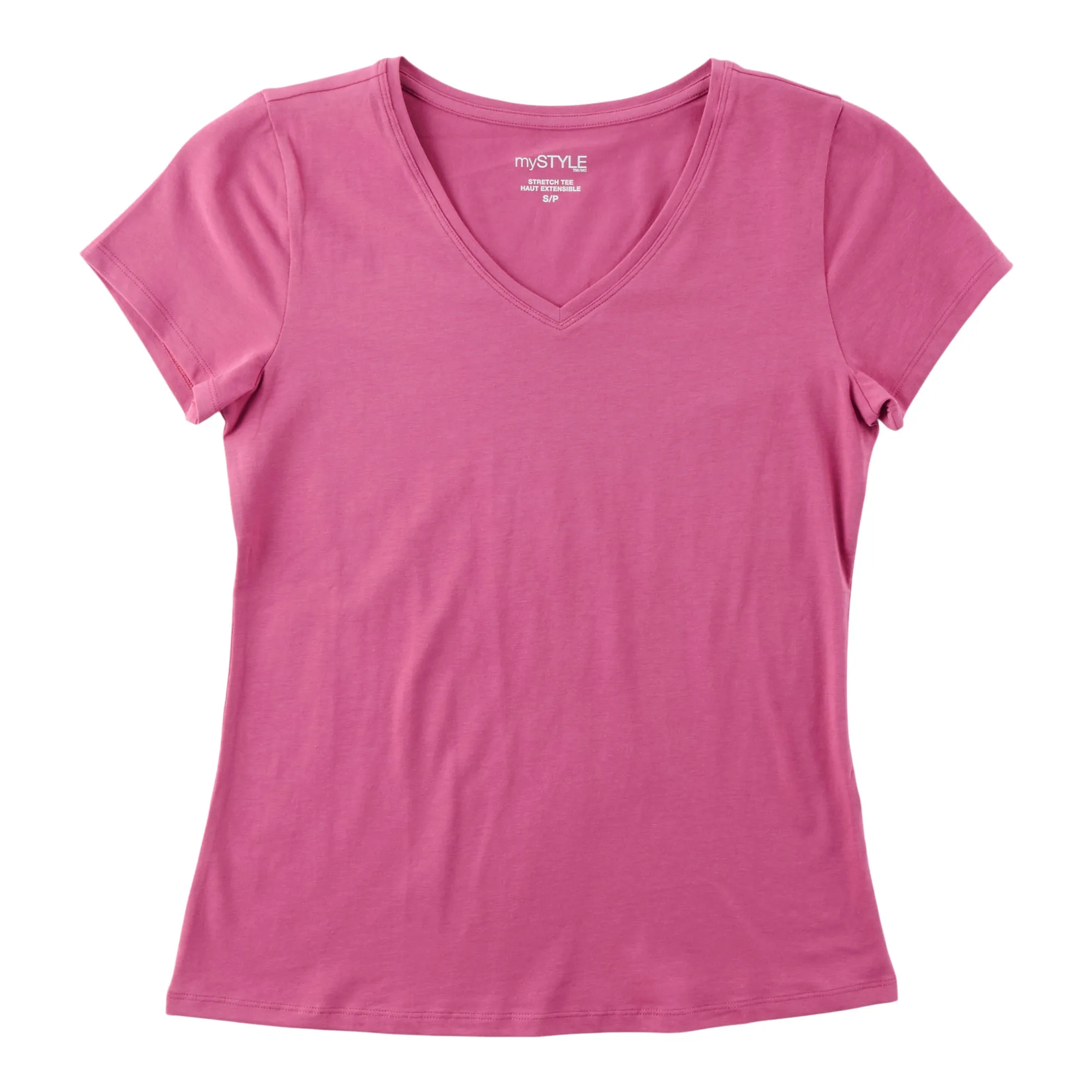 mySTYLE Women's V-Neck Short Sleeve Tee sold by Giant Tiger product image thumbnail 4