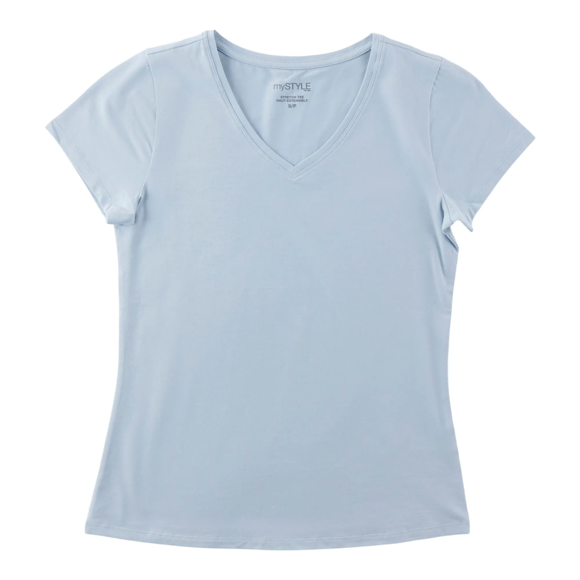 mySTYLE Women's V-Neck Short Sleeve Tee sold by Giant Tiger