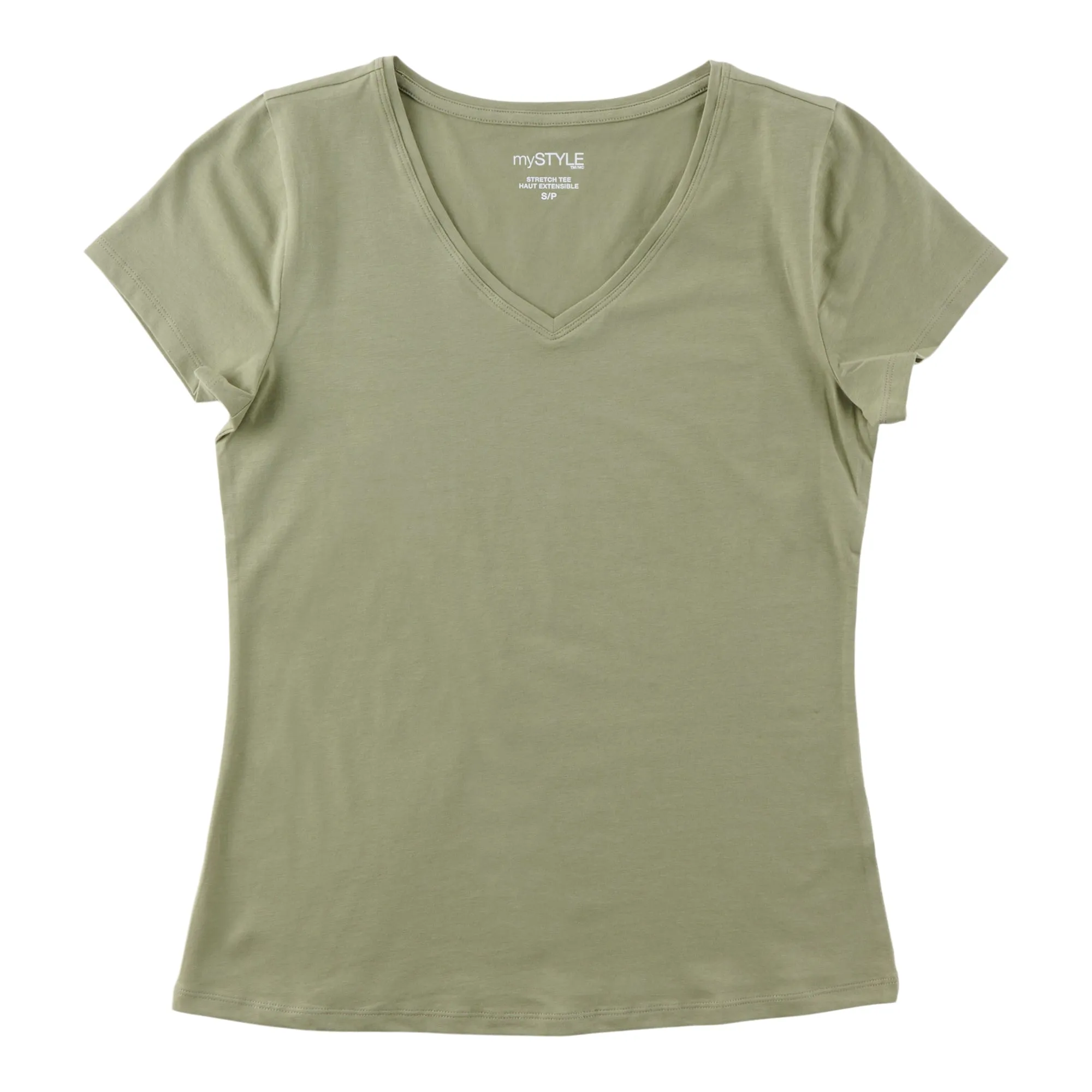 mySTYLE Women's V-Neck Short Sleeve Tee sold by Giant Tiger product image thumbnail 2
