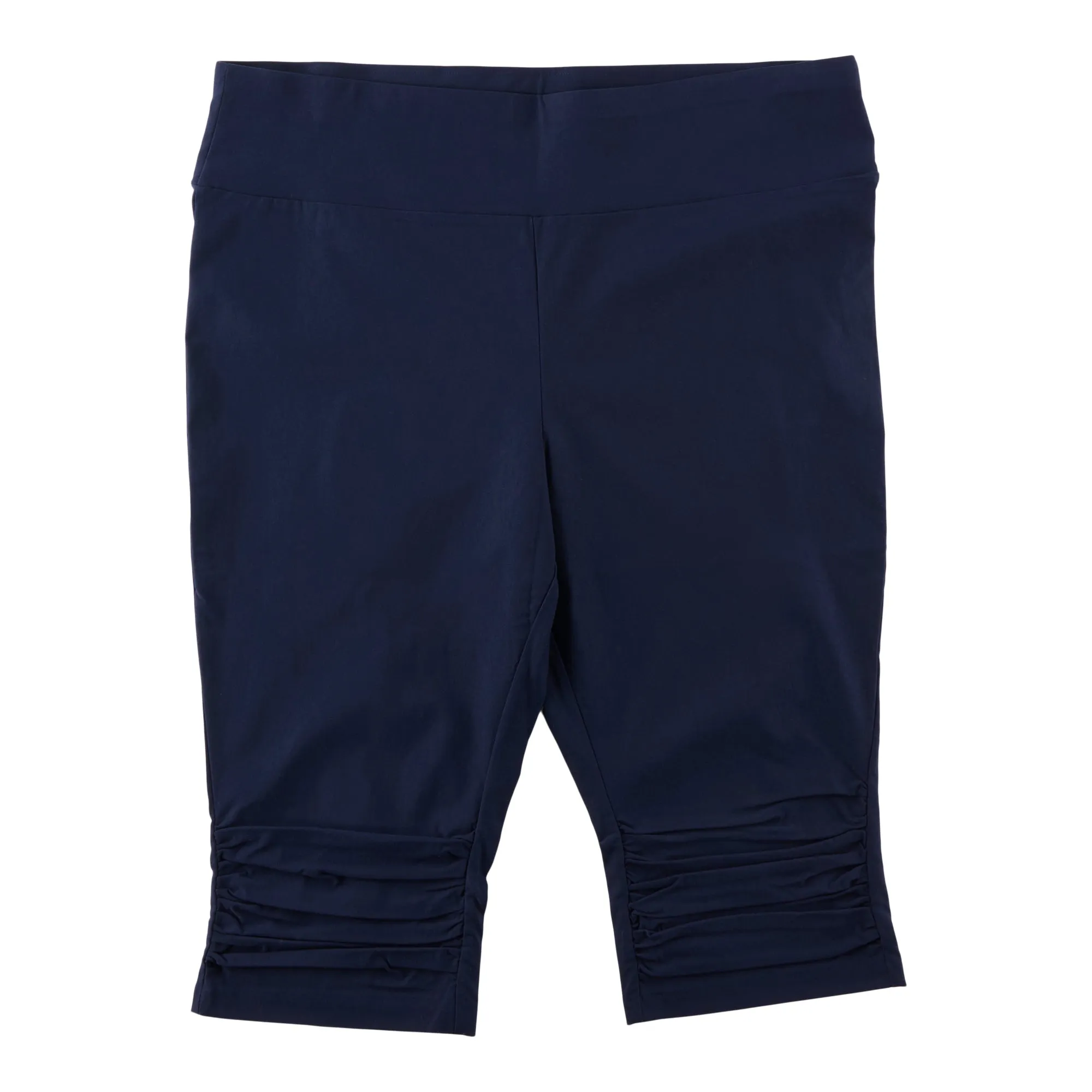 lily morgan Women's Plus Ruched Knee Capris sold by Giant Tiger