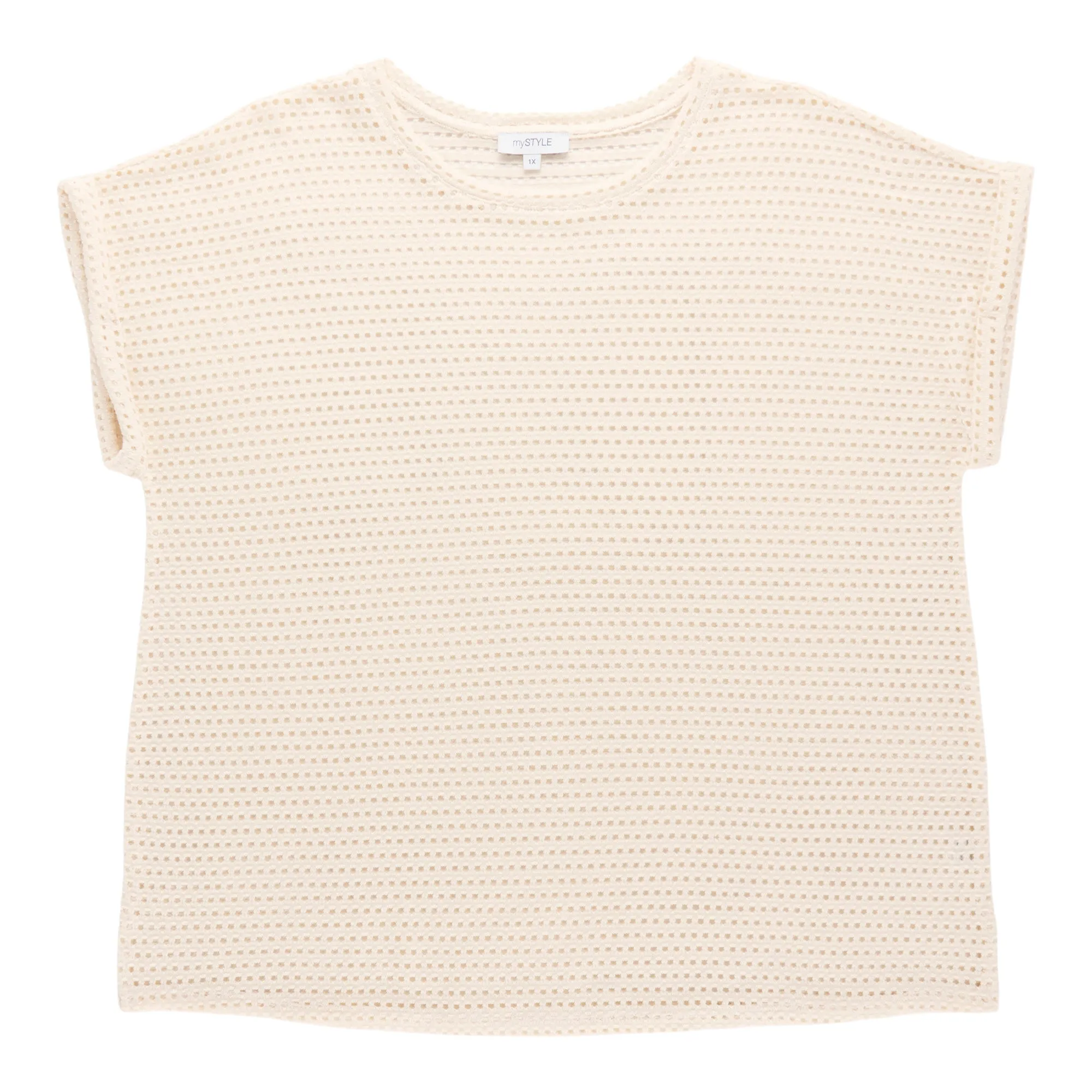 mySTYLE Women's Plus Mesh Short Sleeve Top sold by Giant Tiger product image thumbnail 2