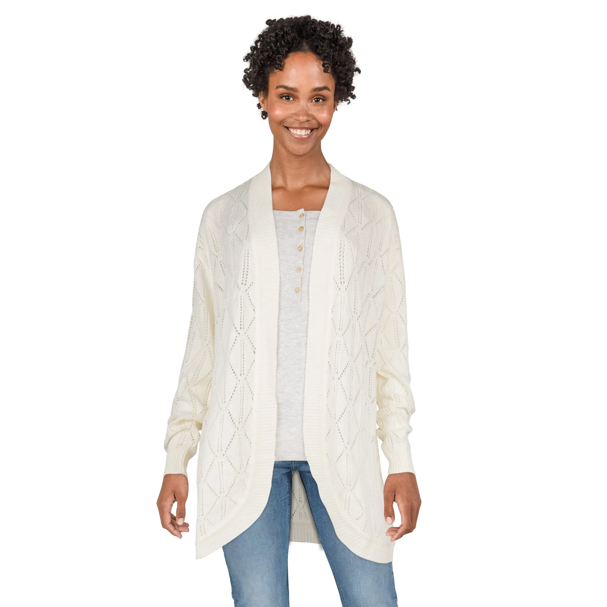 Classic Editions Women's Long Sleeve Crochet Cardigan sold by Giant Tiger product image thumbnail 3