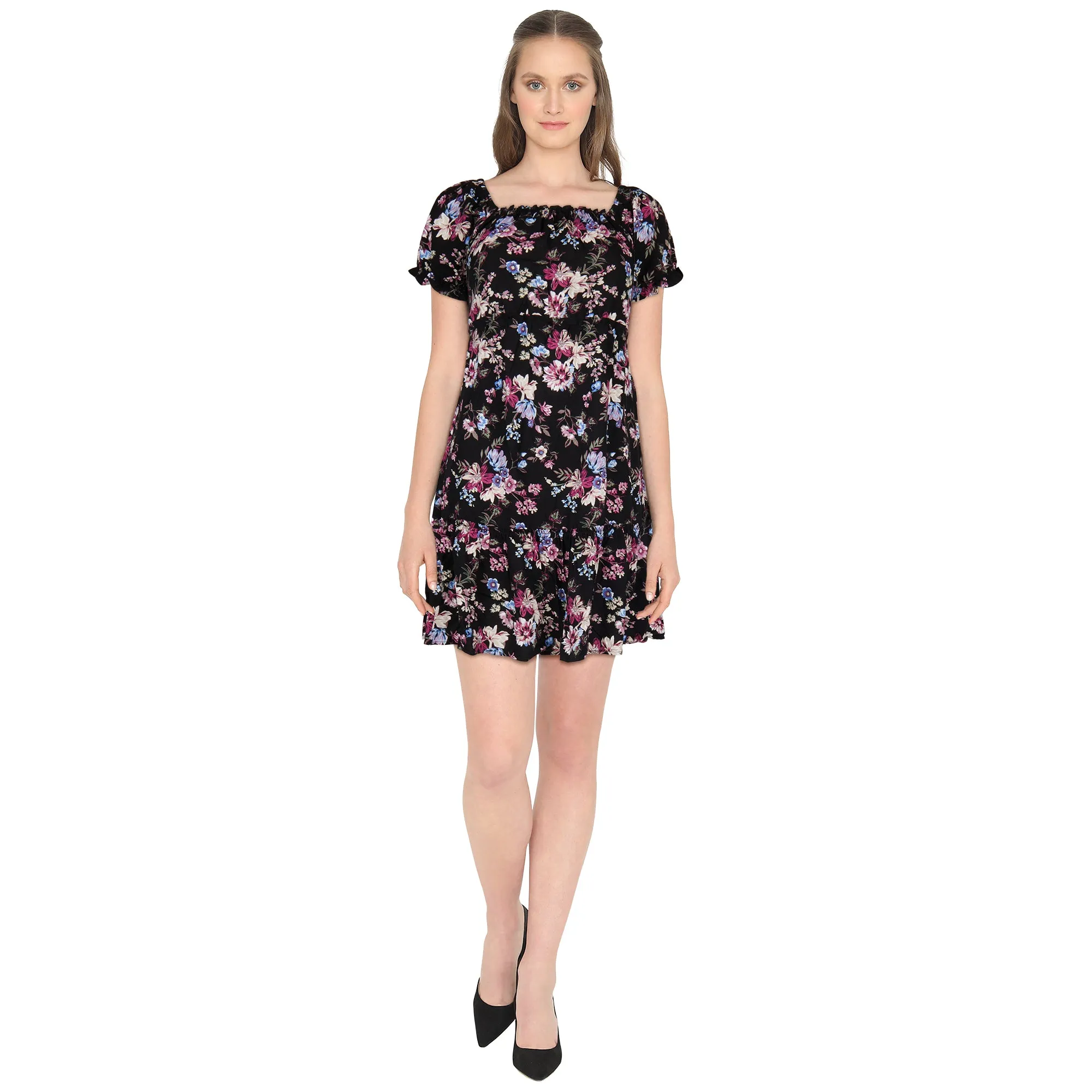 lily morgan Women's Printed Short Dress sold by Giant Tiger