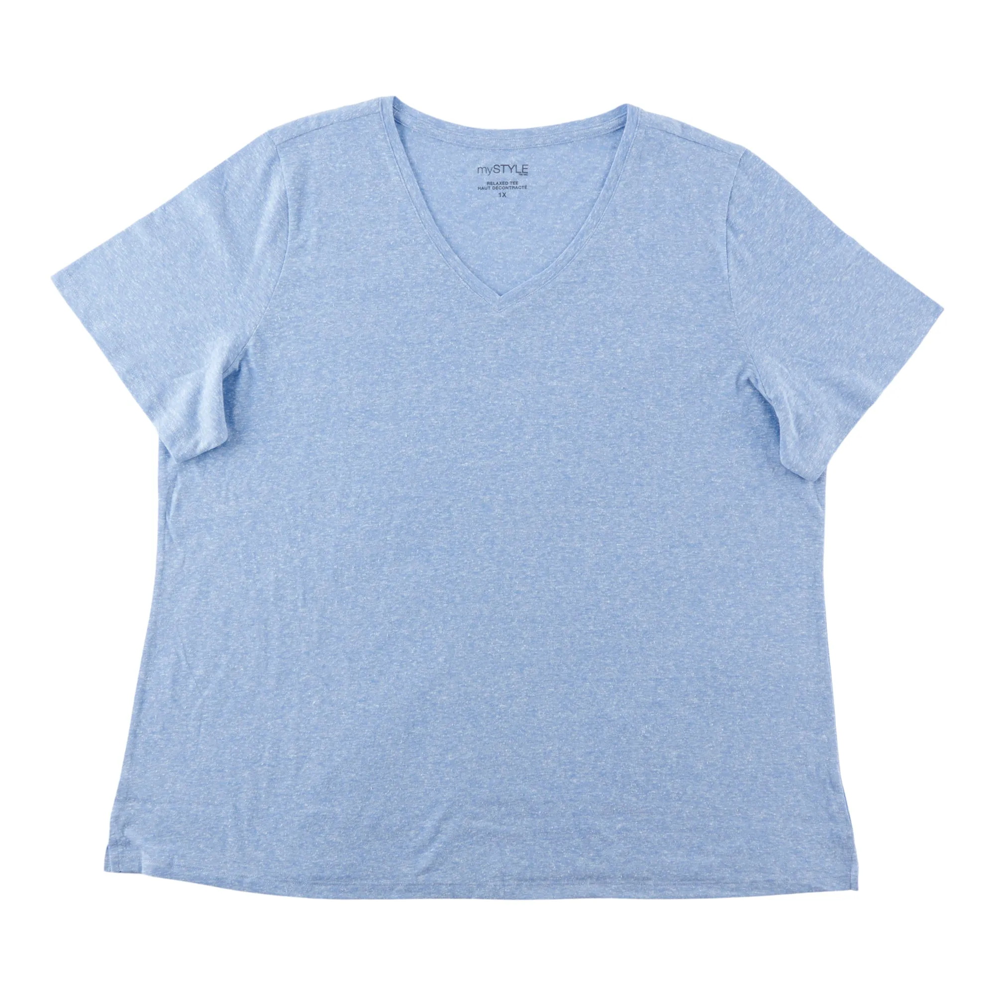mySTYLE Women's Plus V-Neck Tee sold by Giant Tiger
