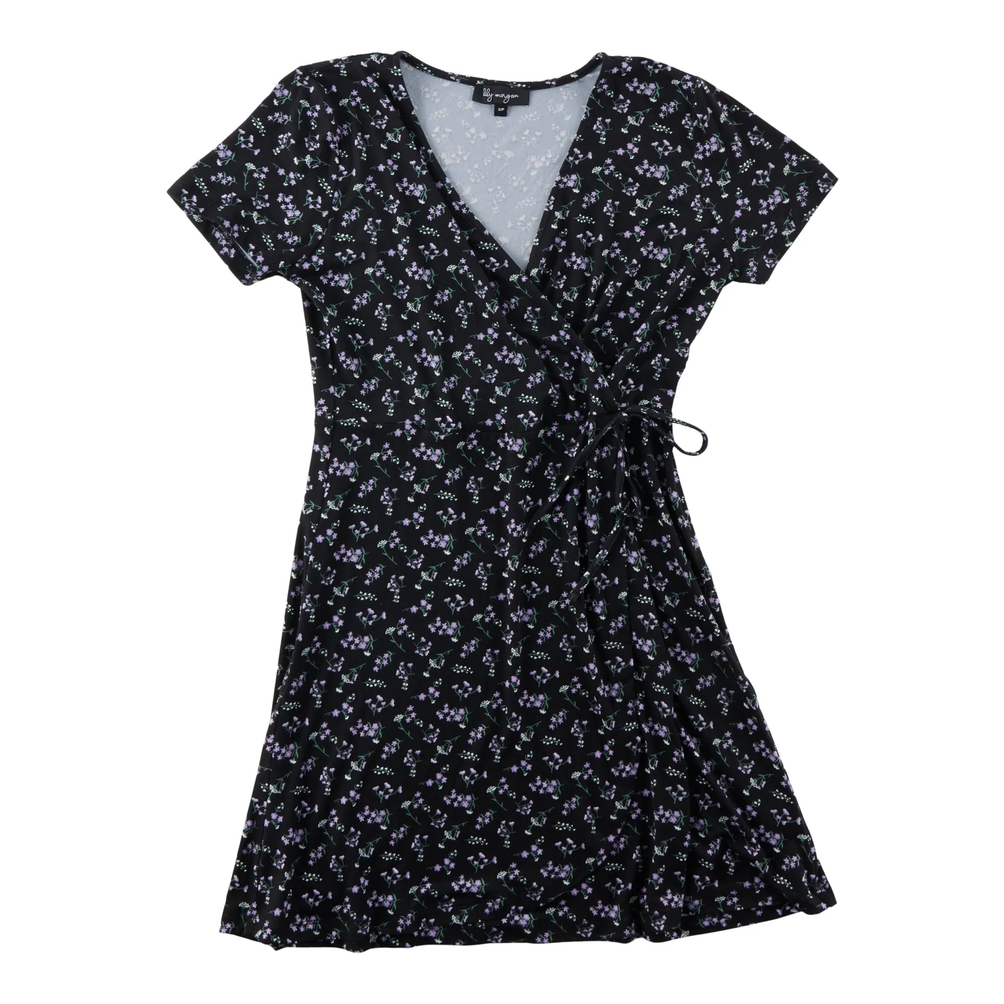 lily morgan Women's Side-Tie Faux Wrap Dress sold by Giant Tiger