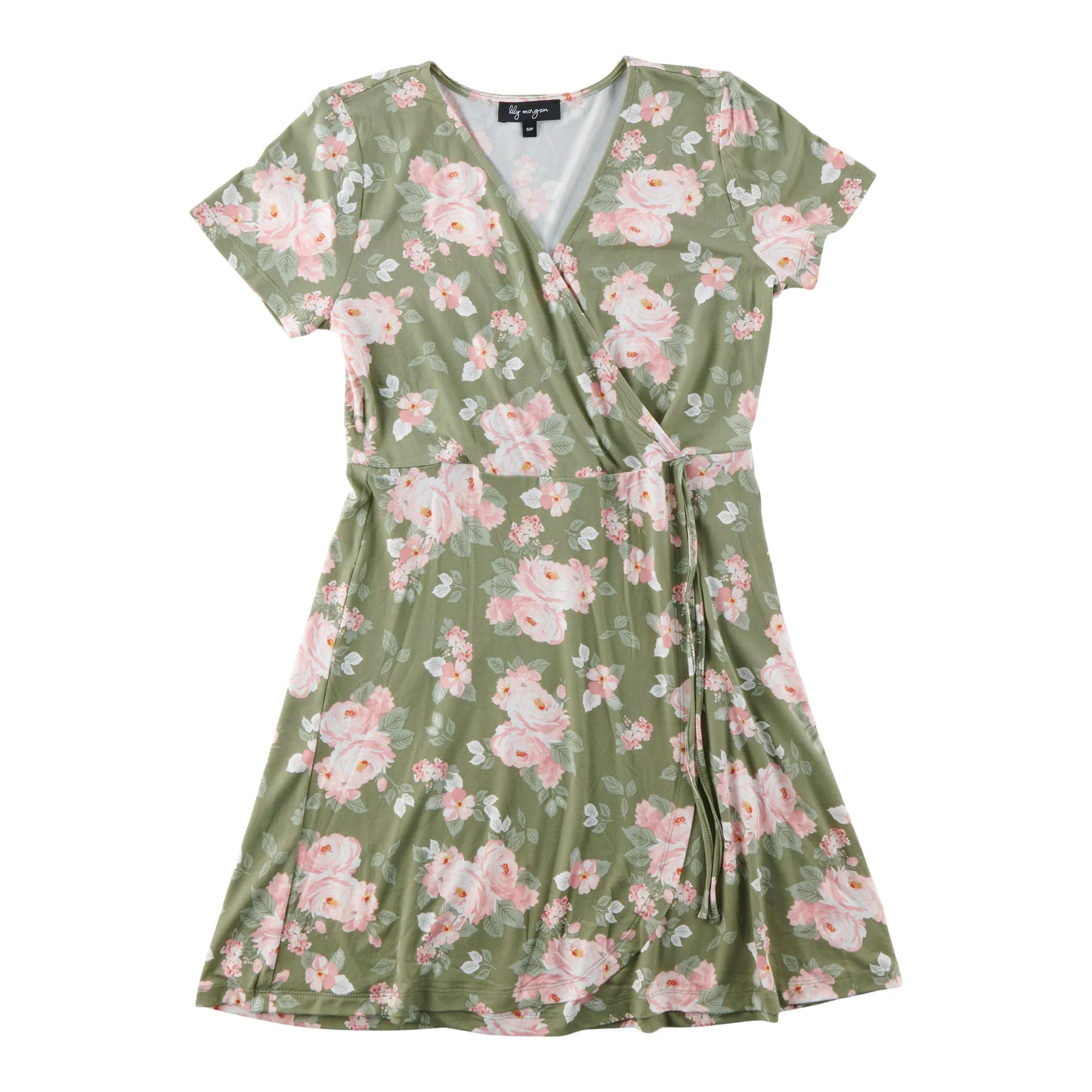 lily morgan Women's Side-Tie Faux Wrap Dress sold by Giant Tiger product image thumbnail 5