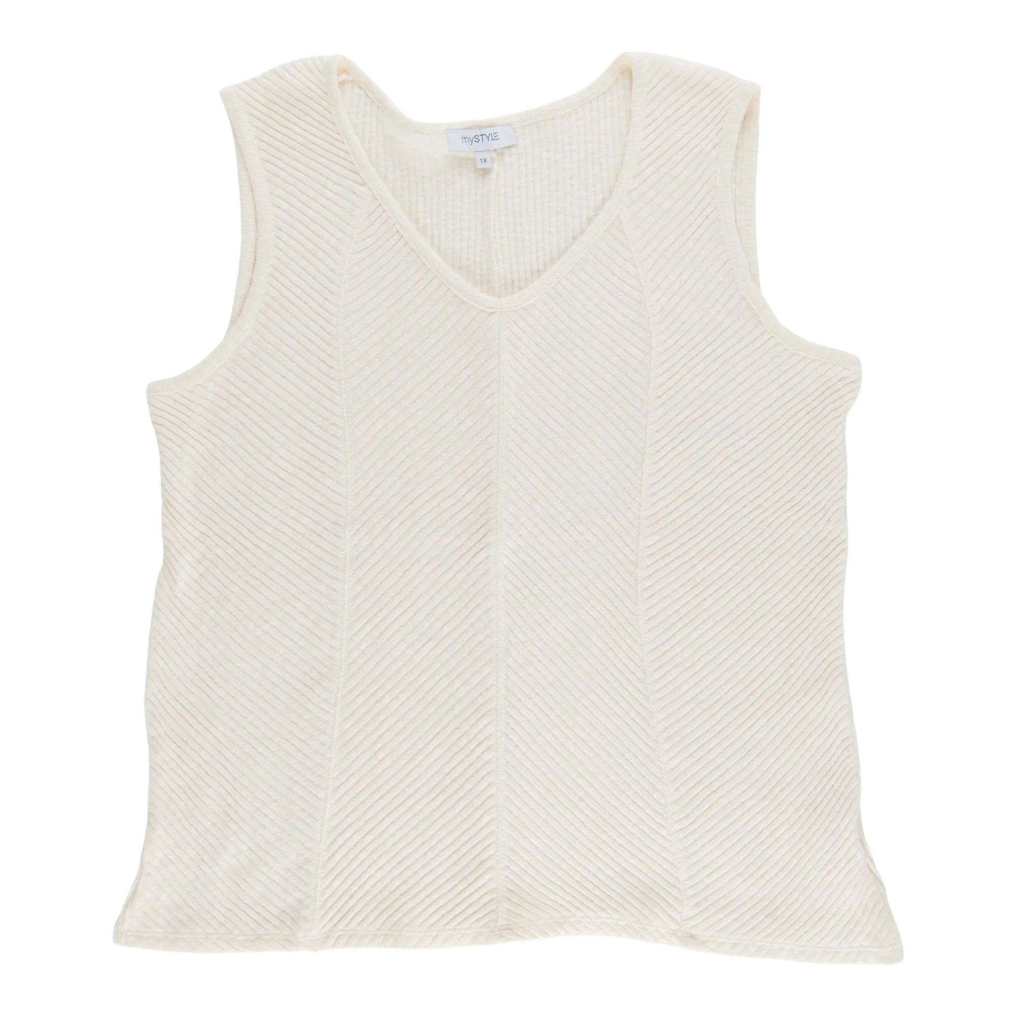 mySTYLE Women's Plus Ribbed Tank Top sold by Giant Tiger product image thumbnail 2