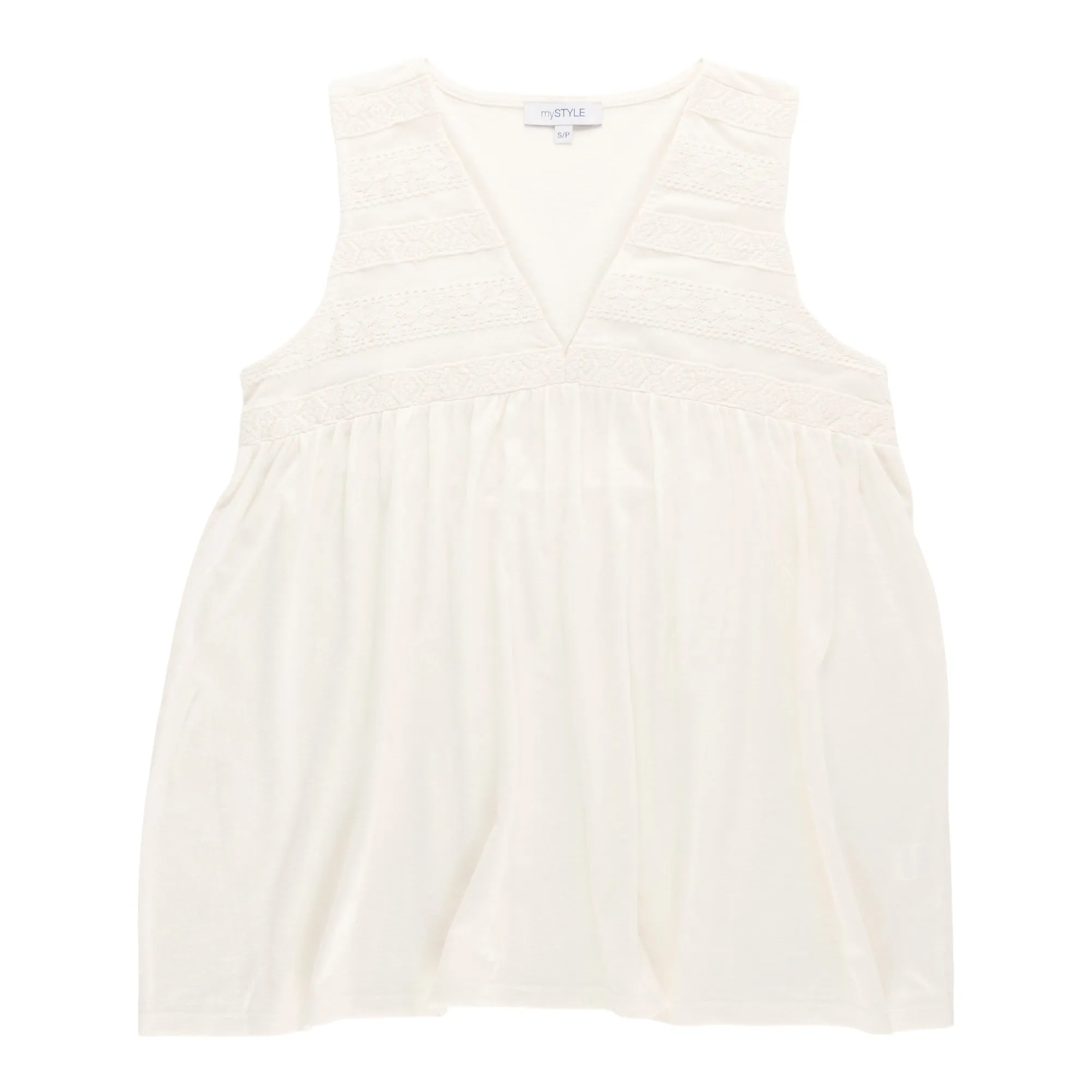 mySTYLE Women's Sleeveless Crochet Trim Tank sold by Giant Tiger product image thumbnail 2