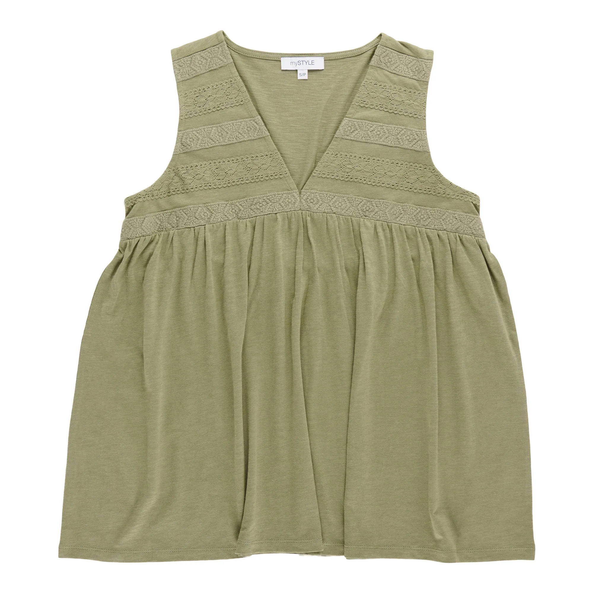 mySTYLE Women's Sleeveless Crochet Trim Tank sold by Giant Tiger product image thumbnail 3