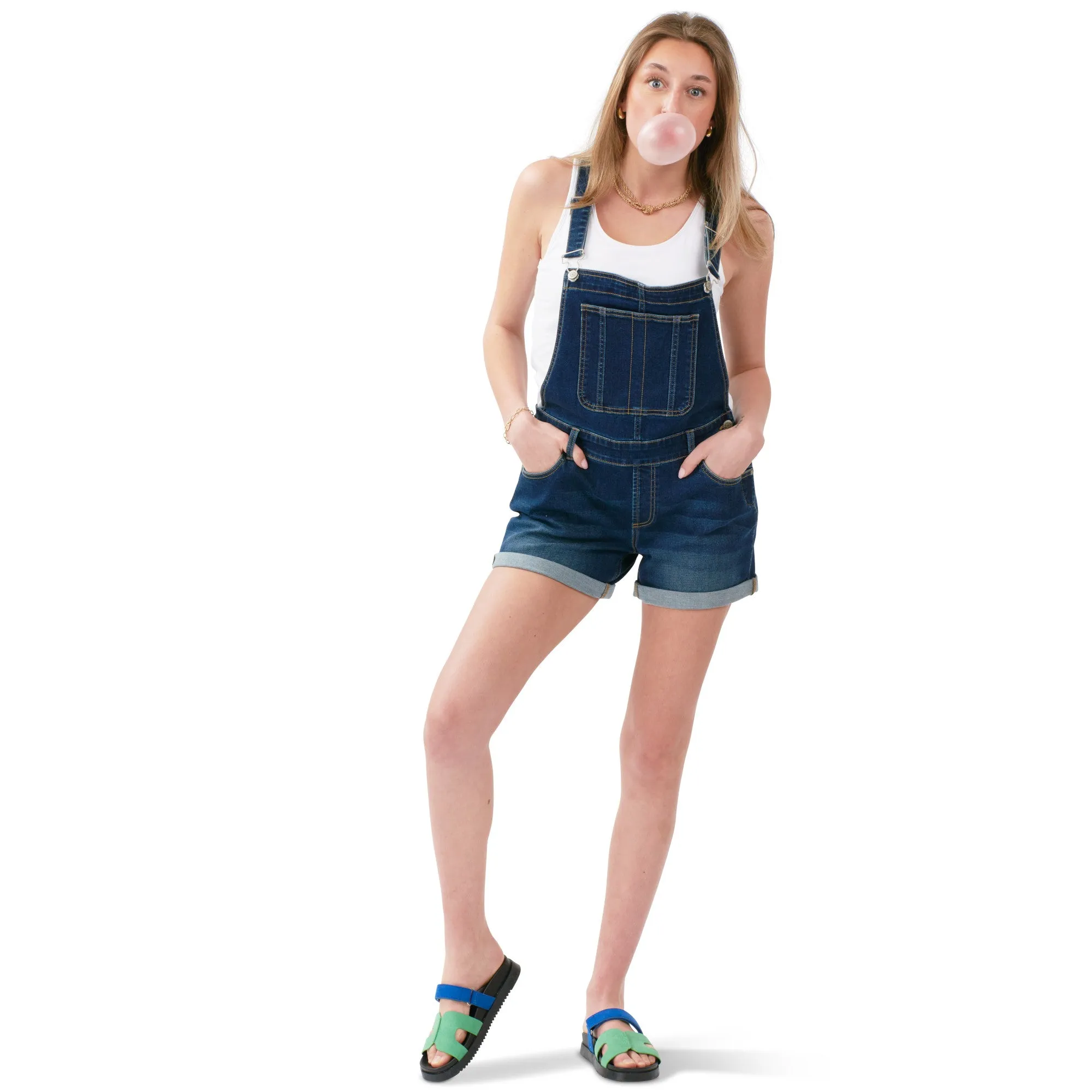 mySTYLE Women's Cuffed Denim Shortall sold by Giant Tiger product image thumbnail 2