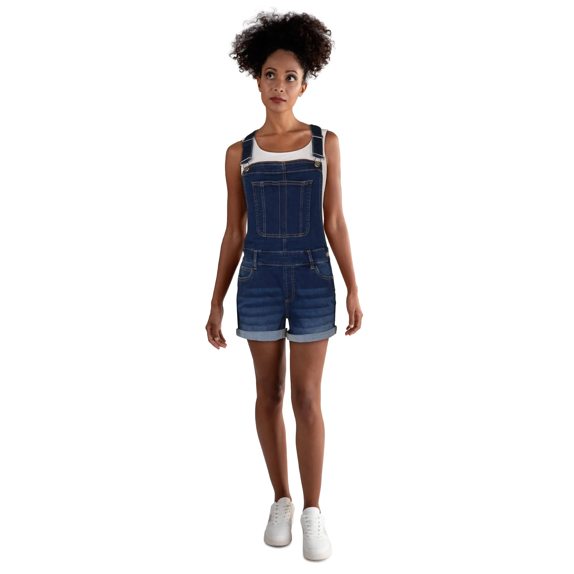 mySTYLE Women's Cuffed Denim Shortall sold by Giant Tiger product image thumbnail 3