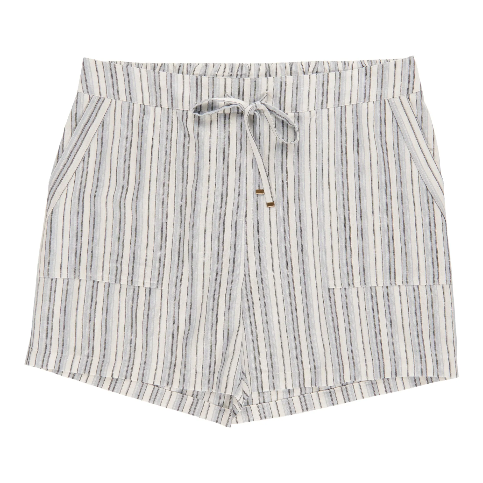 mySTYLE Women's Plus Striped Linen Blend Shorts sold by Giant Tiger product image thumbnail 2