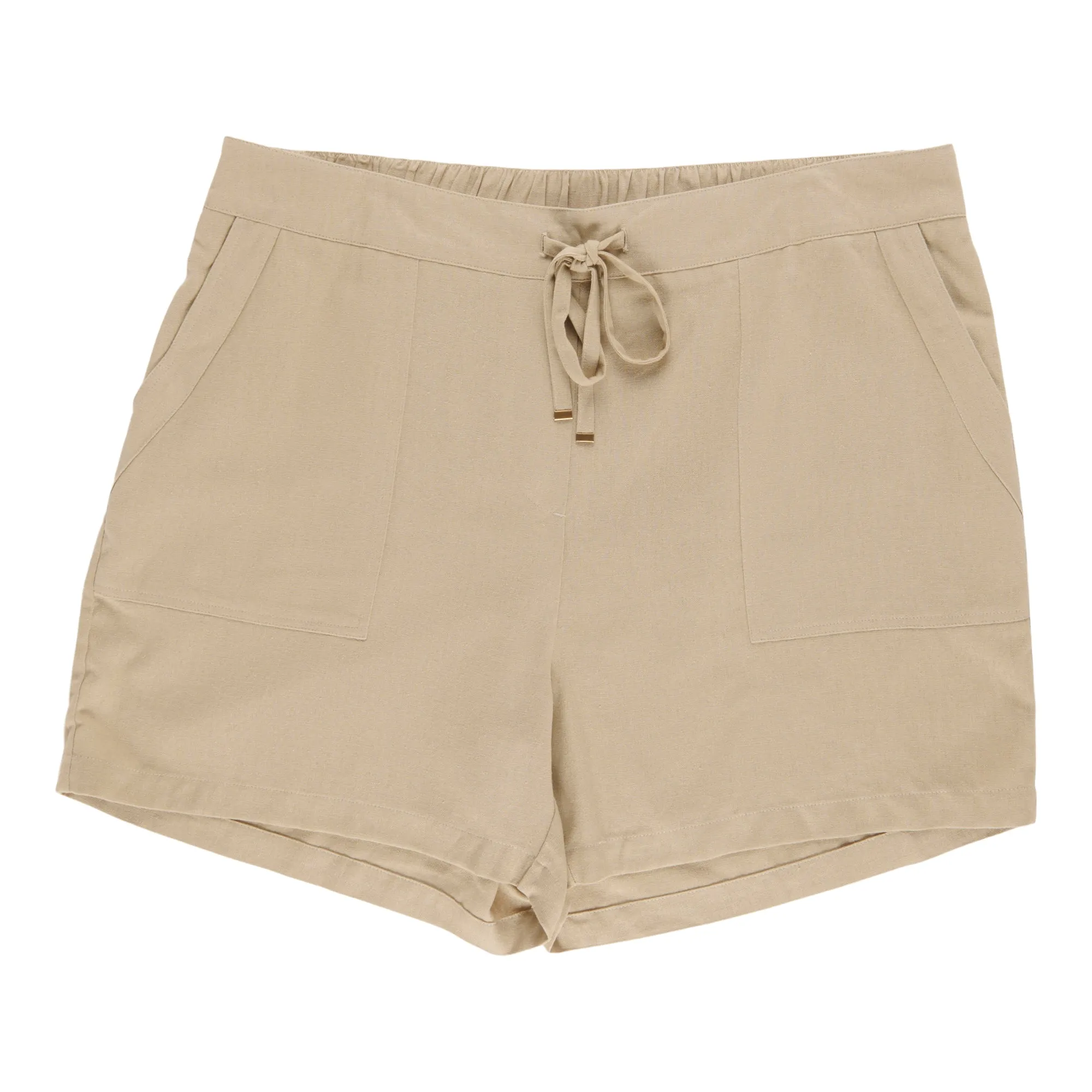 mySTYLE Women's Plus Linen Blend Shorts sold by Giant Tiger