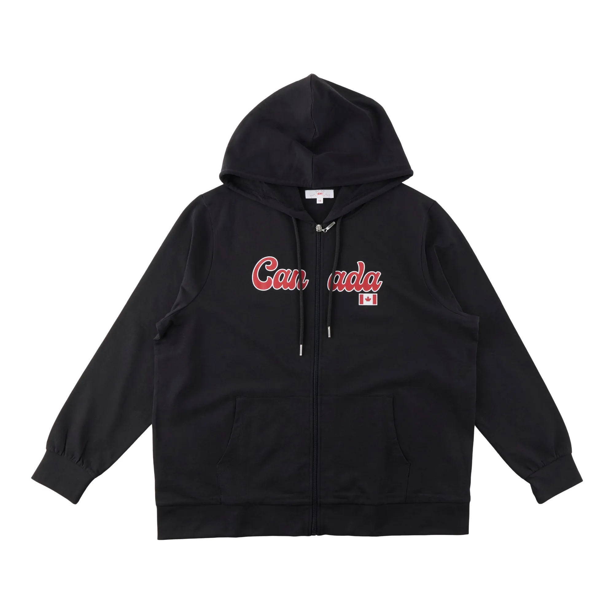 Canada EH Women's Plus Long Sleeve Zip-Up Hoodie sold by Giant Tiger