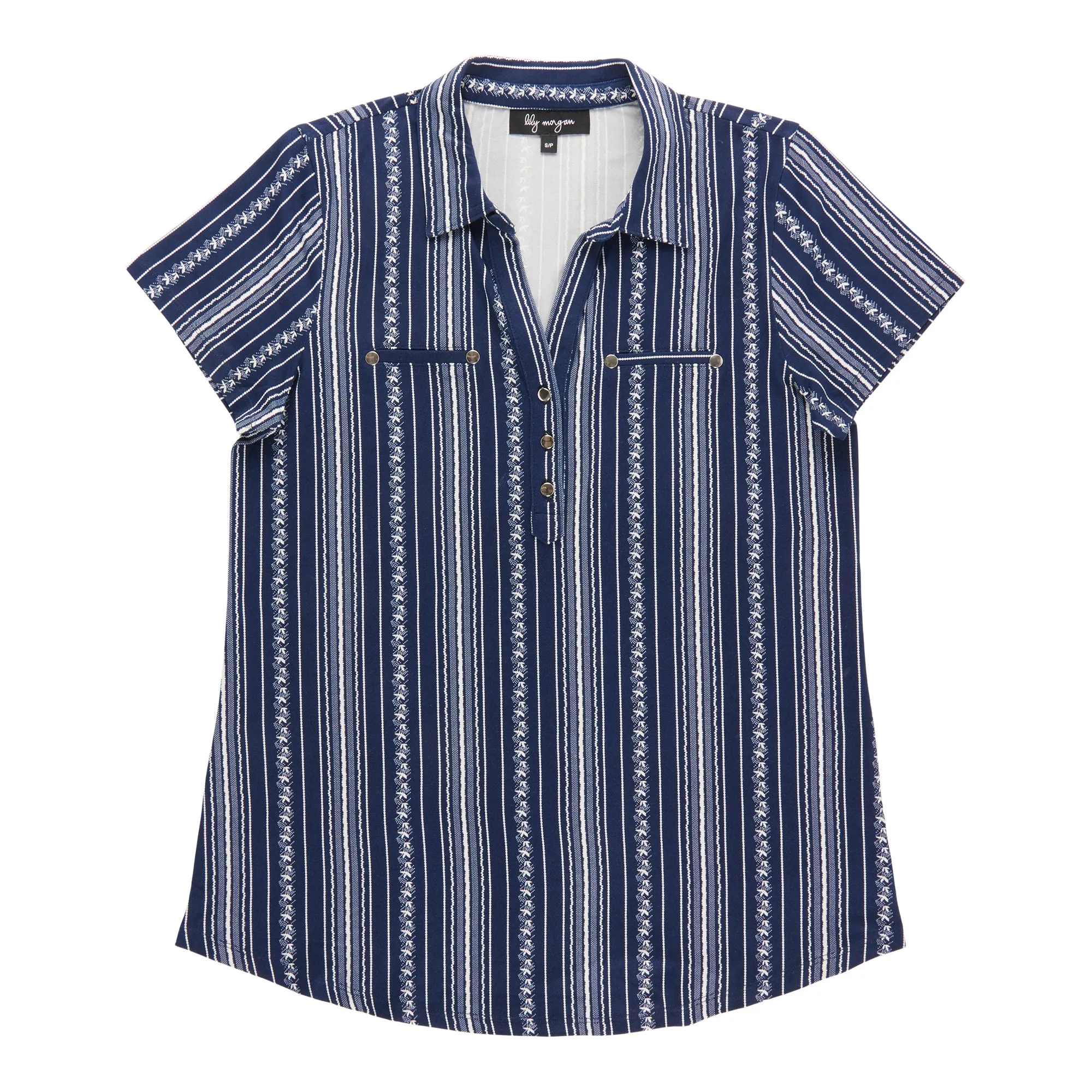 lily morgan Women's Collared Short Sleeve Top sold by Giant Tiger product image thumbnail 2