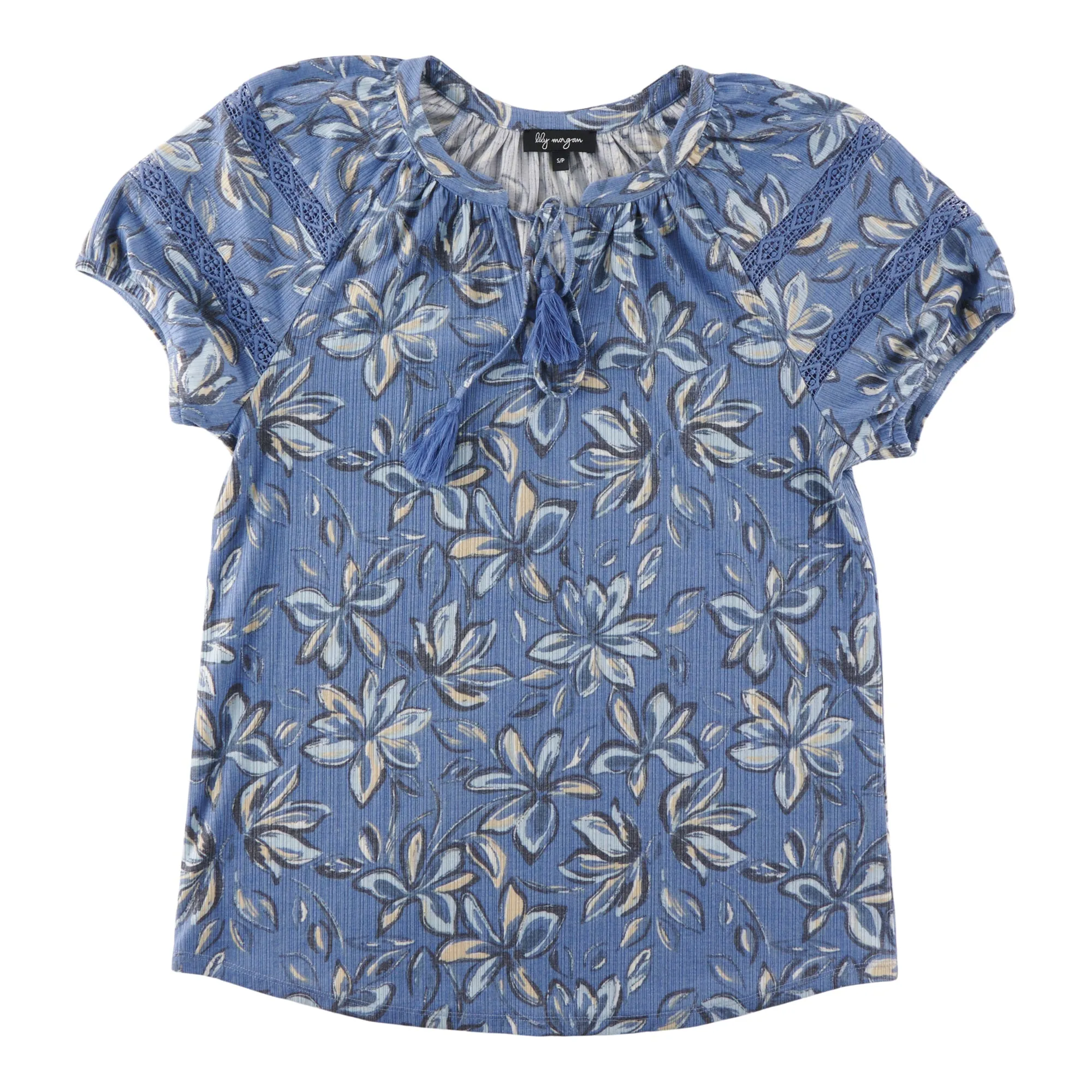 lily morgan Women's V-Neck Tie Front Blouse sold by Giant Tiger product image thumbnail 3