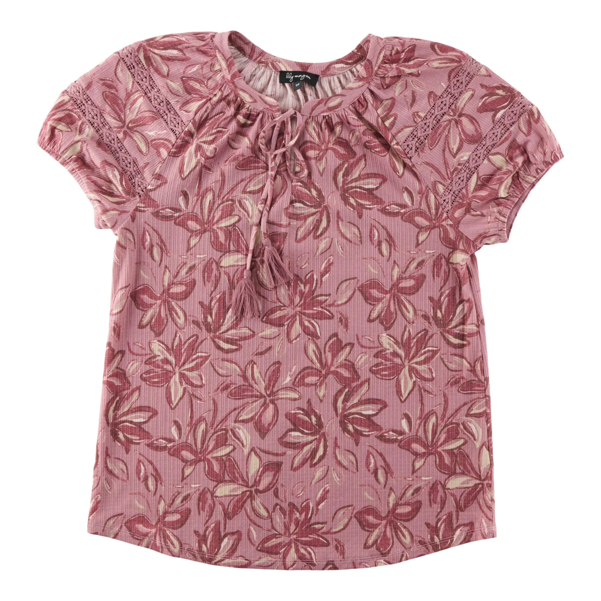 lily morgan Women's V-Neck Tie Front Blouse sold by Giant Tiger product image thumbnail 4