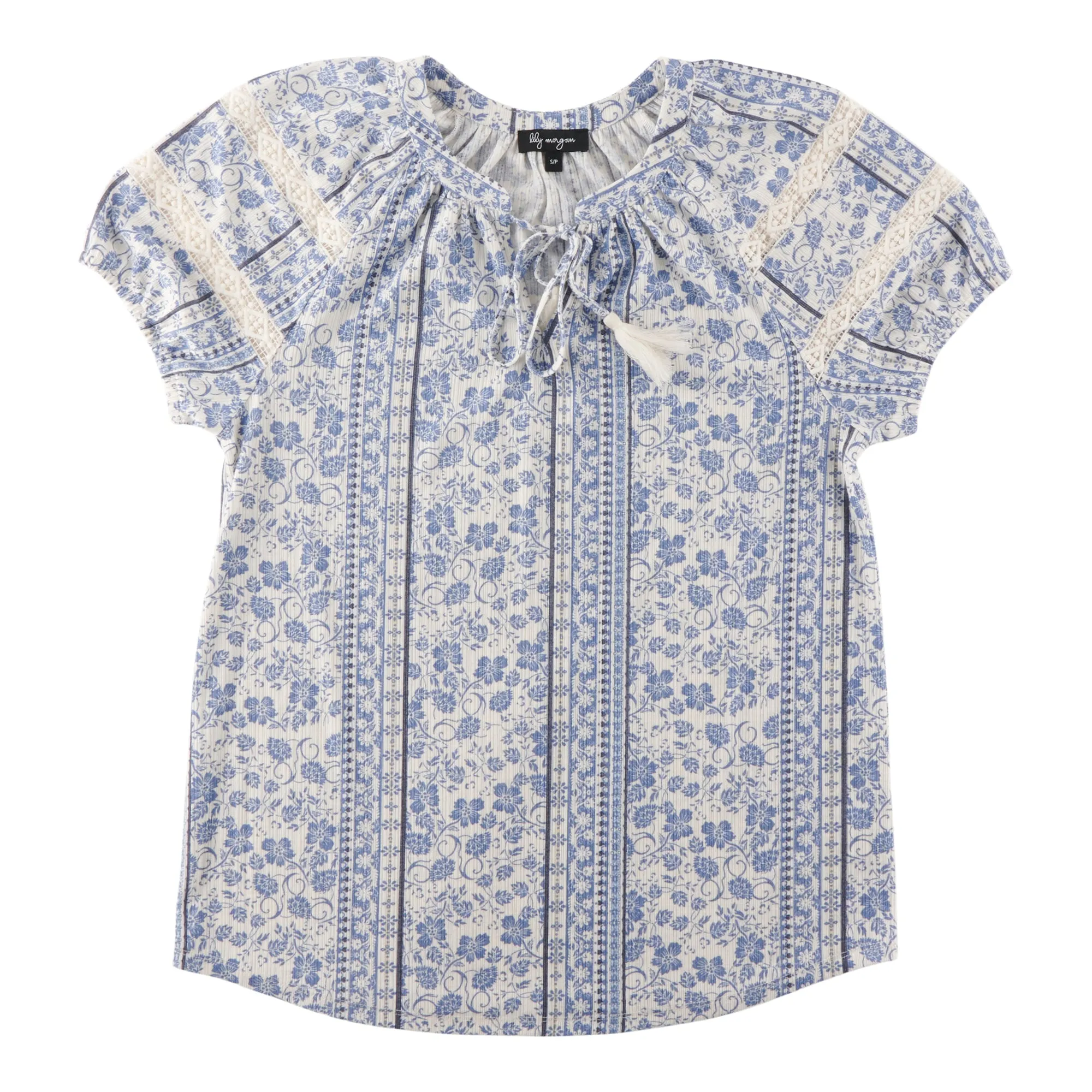 lily morgan Women's V-Neck Tie Front Blouse sold by Giant Tiger product image thumbnail 2