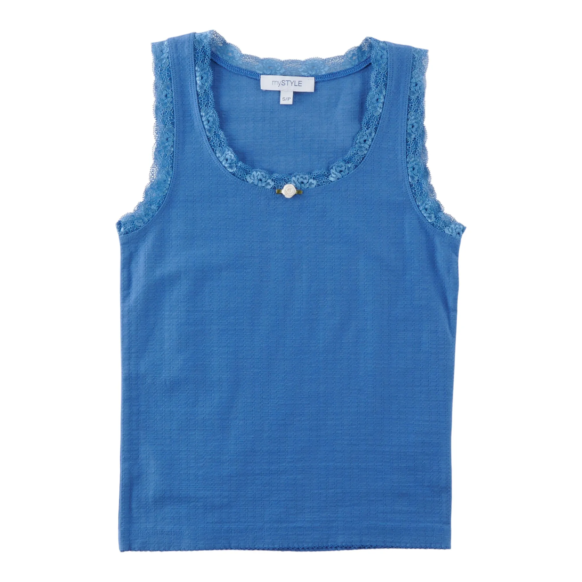 mySTYLE Women's Lace Trim Ribbed Tank sold by Giant Tiger