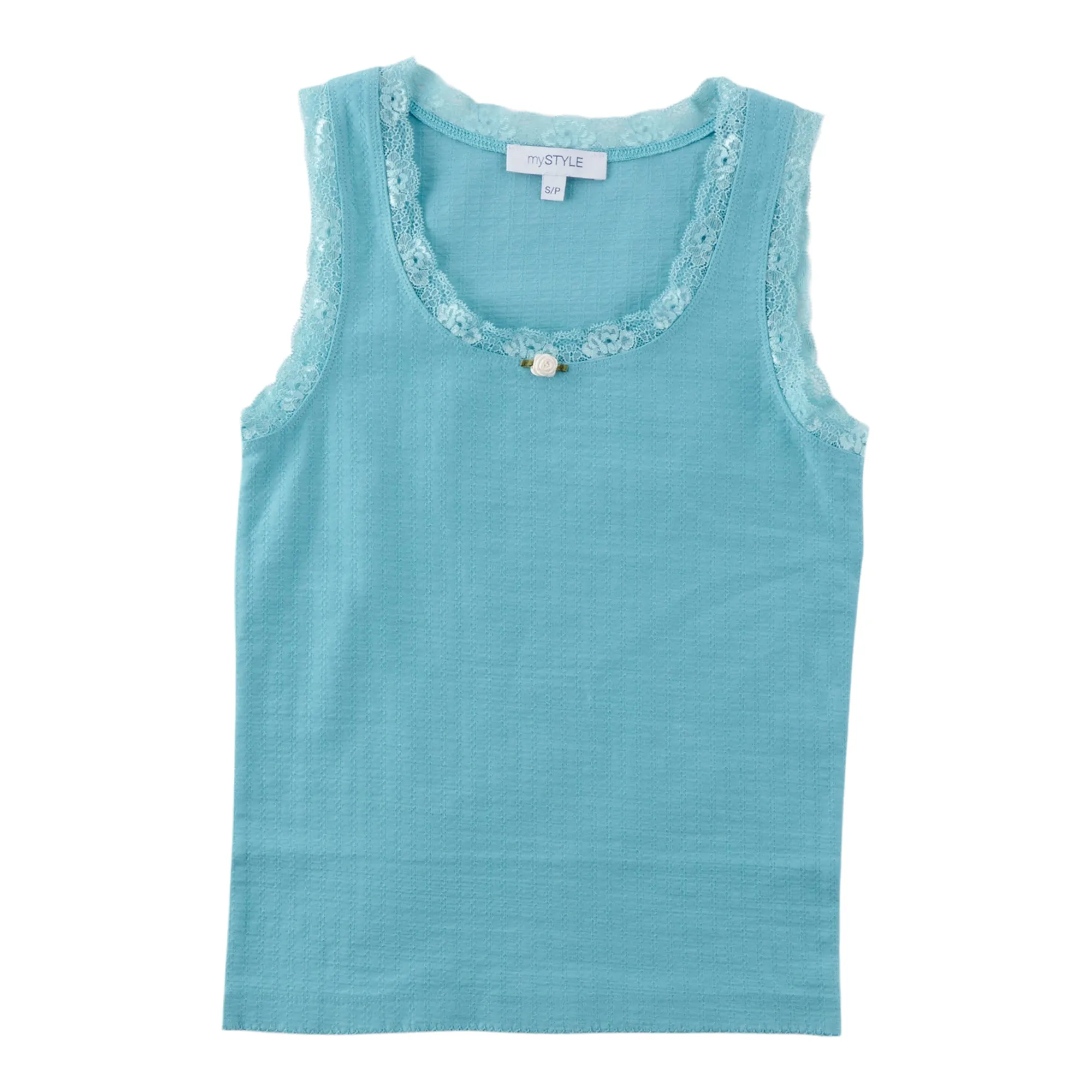 mySTYLE Women's Lace Trim Ribbed Tank sold by Giant Tiger product image thumbnail 2