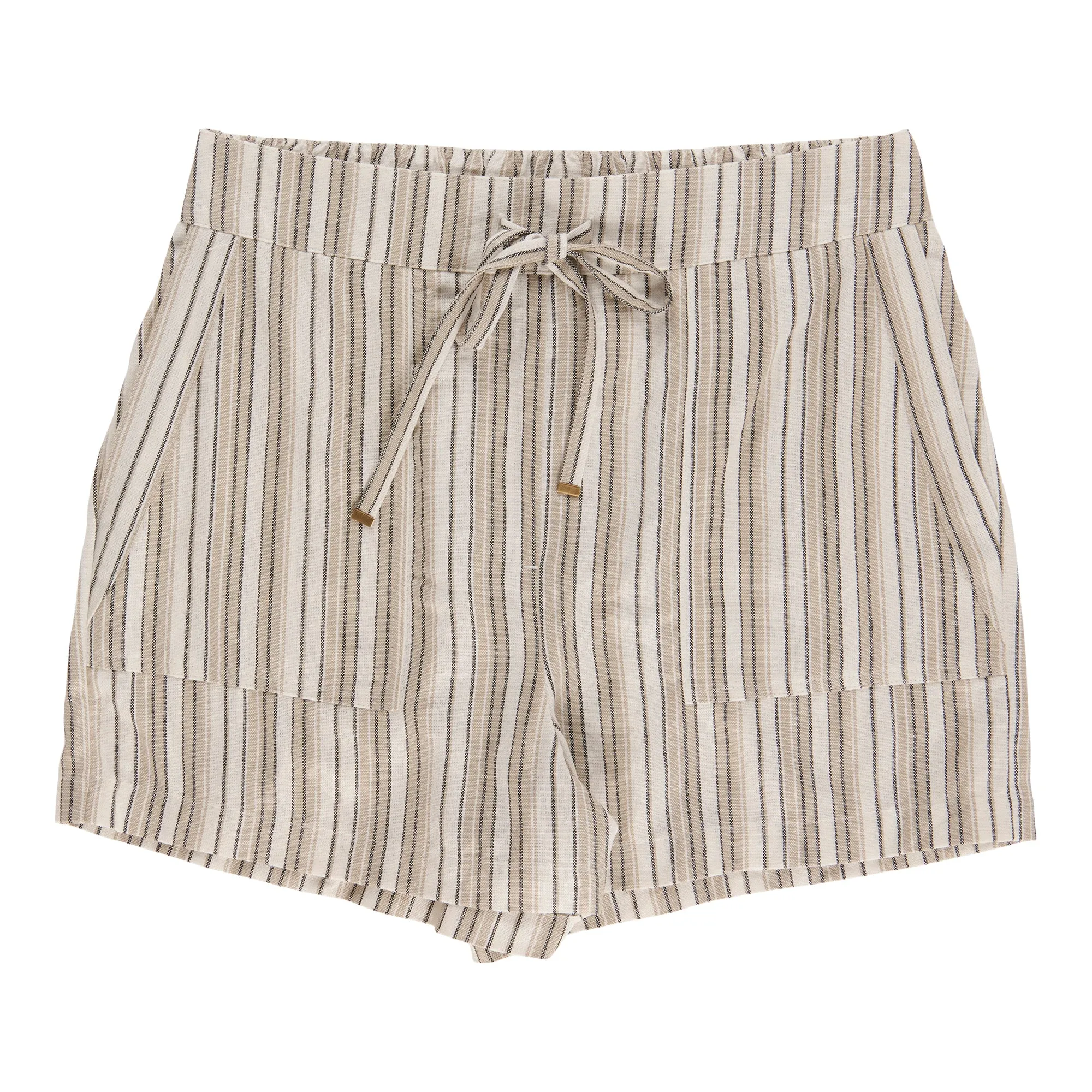 mySTYLE Women's Striped Linen Blend Shorts sold by Giant Tiger
