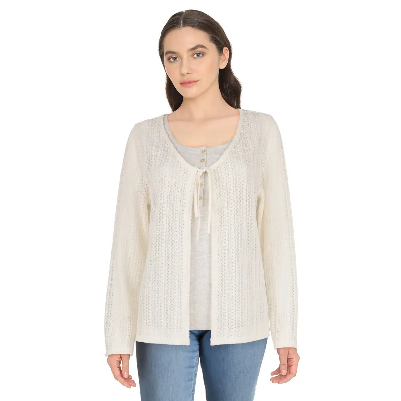 lily morgan Women's Crochet Cardigan sold by Giant Tiger