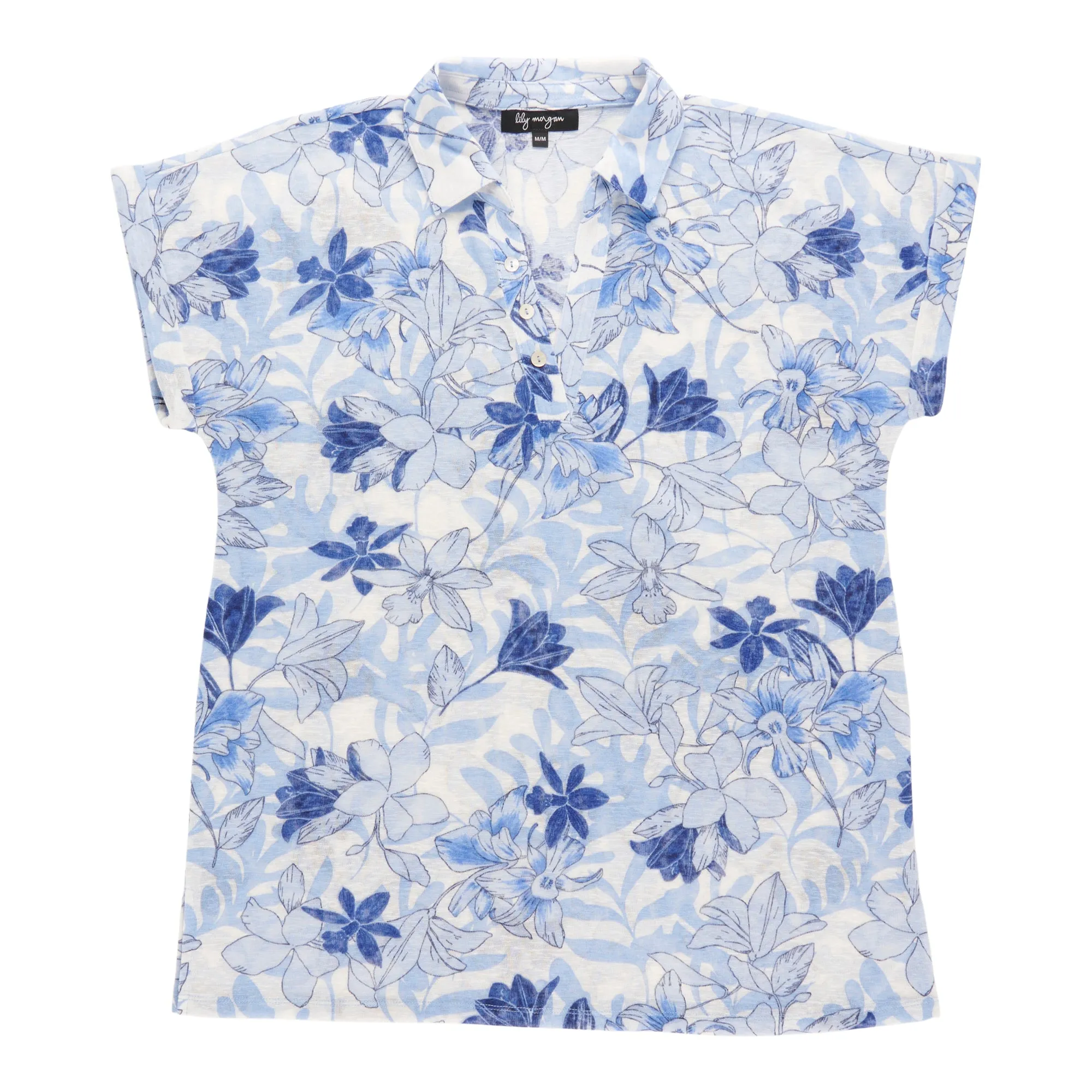 lily morgan Women's Collared Short Sleeve Top sold by Giant Tiger product image thumbnail 3